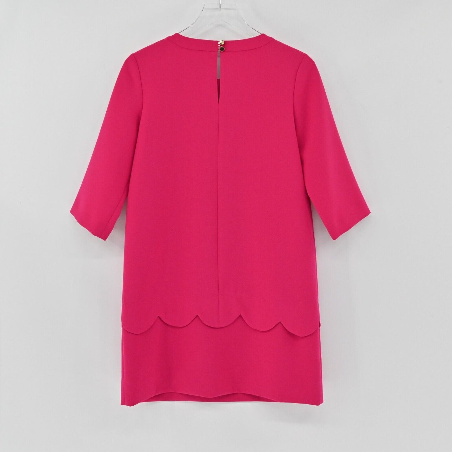 KATE SPADE Dress Womens Size 2 Demi Scalloped Shift Dress Sweetheart Pink Solid