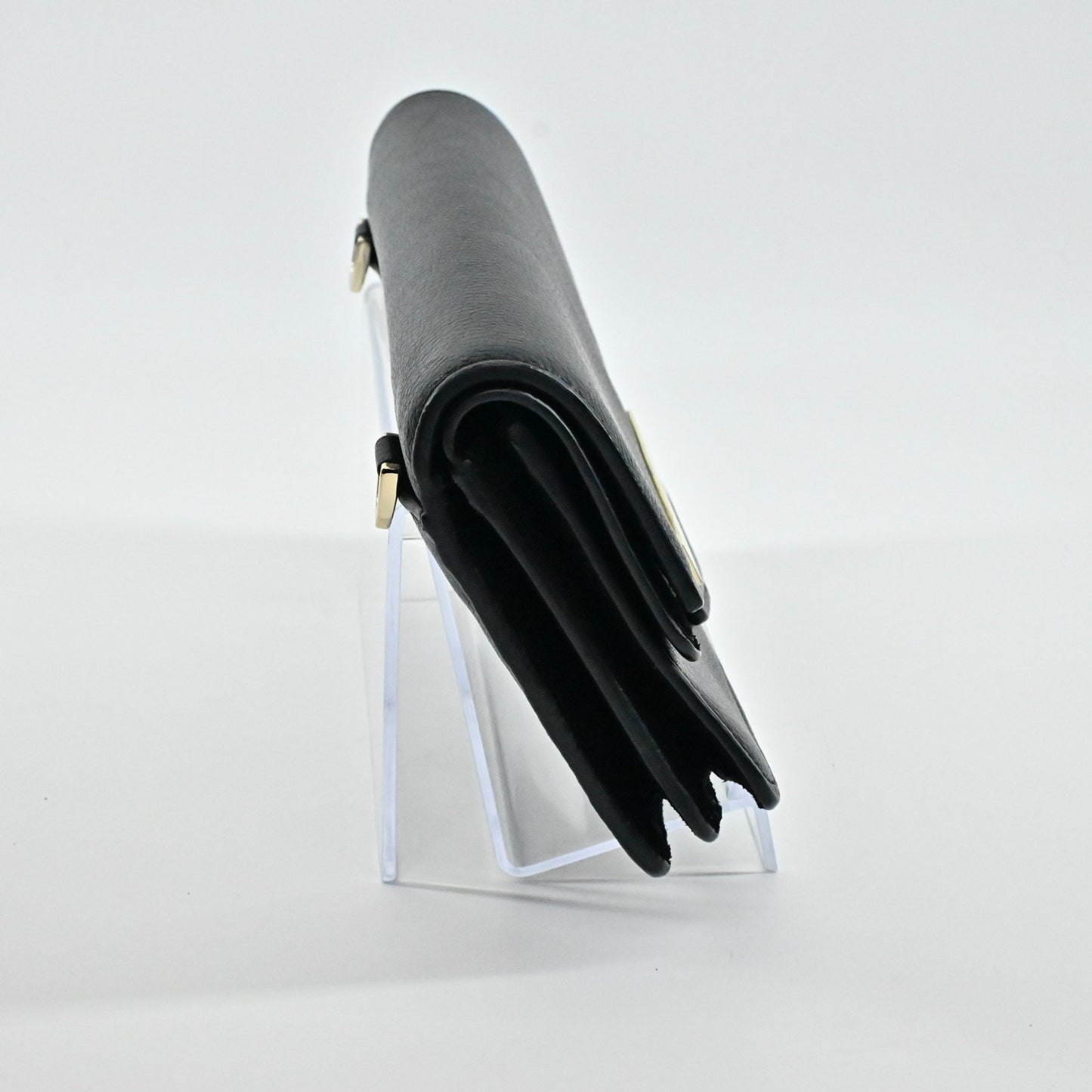 Kate Spade Kaela Carmel Court Black Leather Small Crossbody Bag Classic Flap