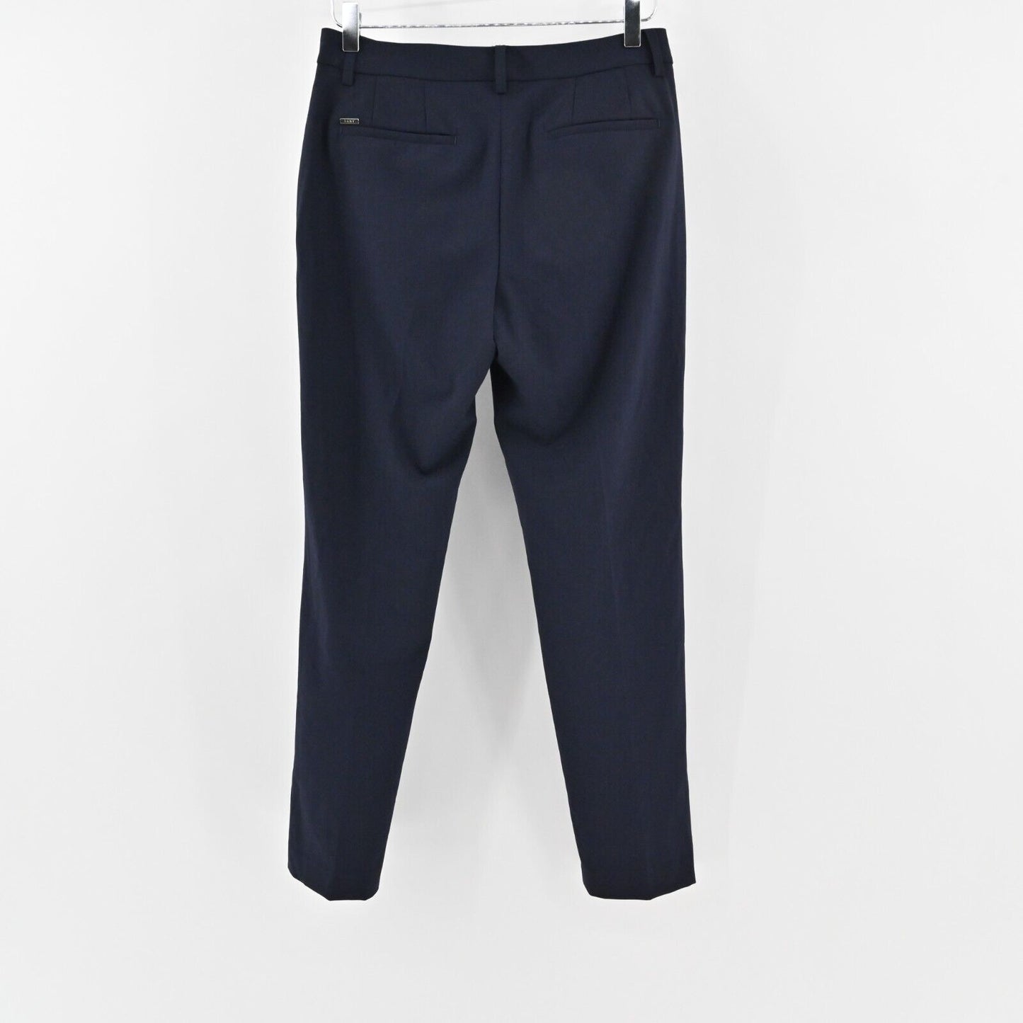 DKNY Pants Womens Sz 2 Navy Blue Straight Leg High Rise Classic Trousers Office