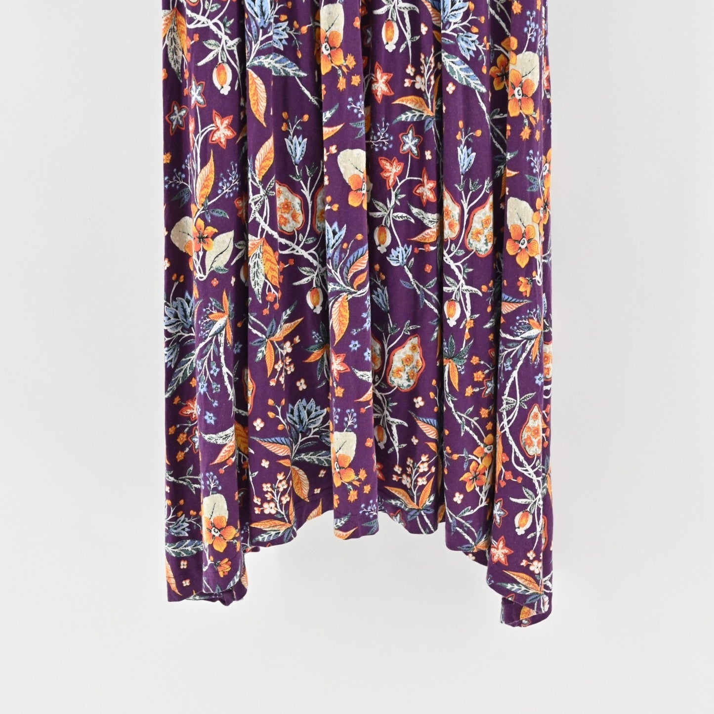 ANTHROPOLOGIE Dress Size XS Maeve Empire Waist Beloved Purple Floral Print