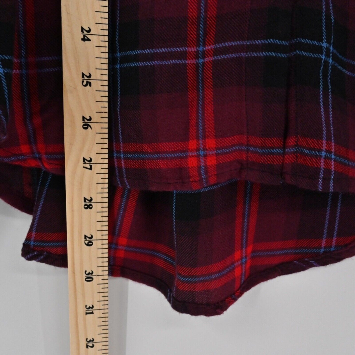 HARPER Top Womens Size M Red Black Plaid Pocket Flannel Button Up Western Grunge