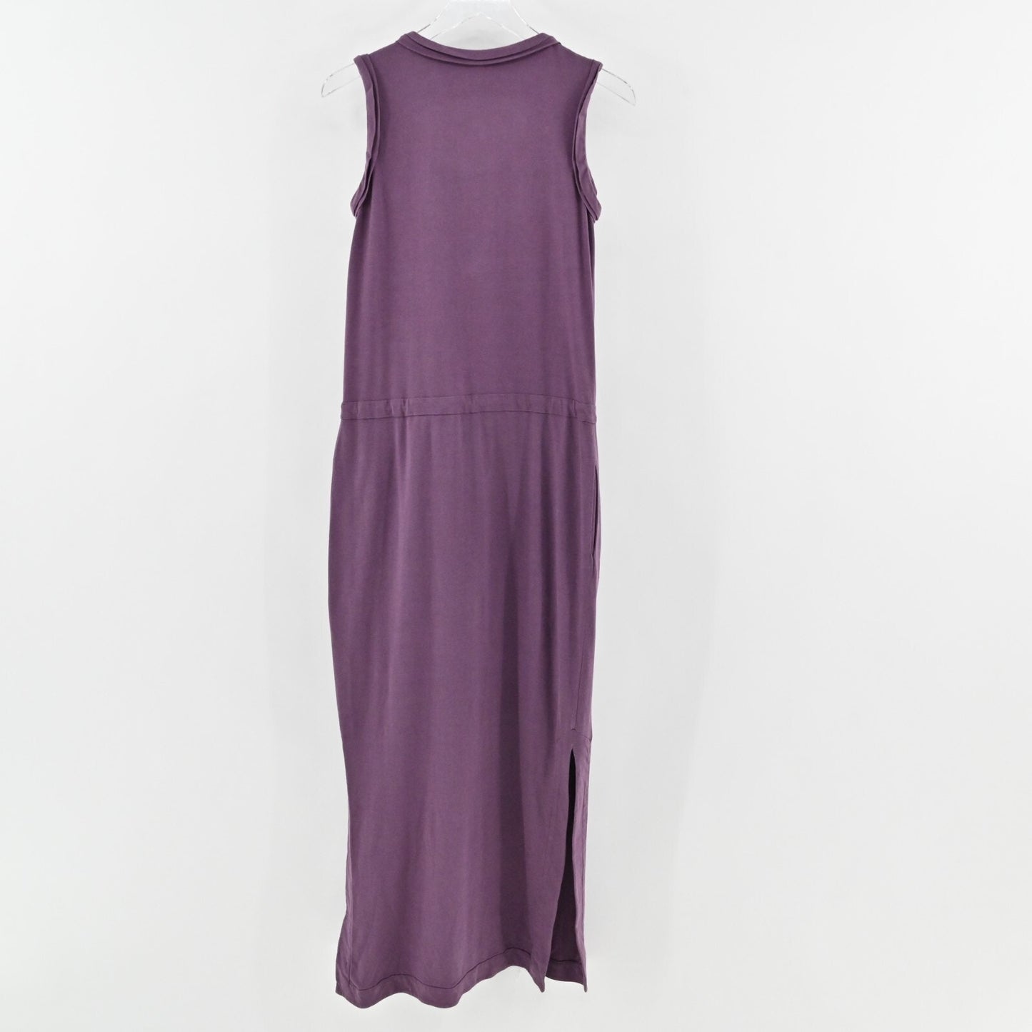DIANE VON FURSTENBERG Dress Size S Rae Purple Side Slit Tie Waist Casual Maxi