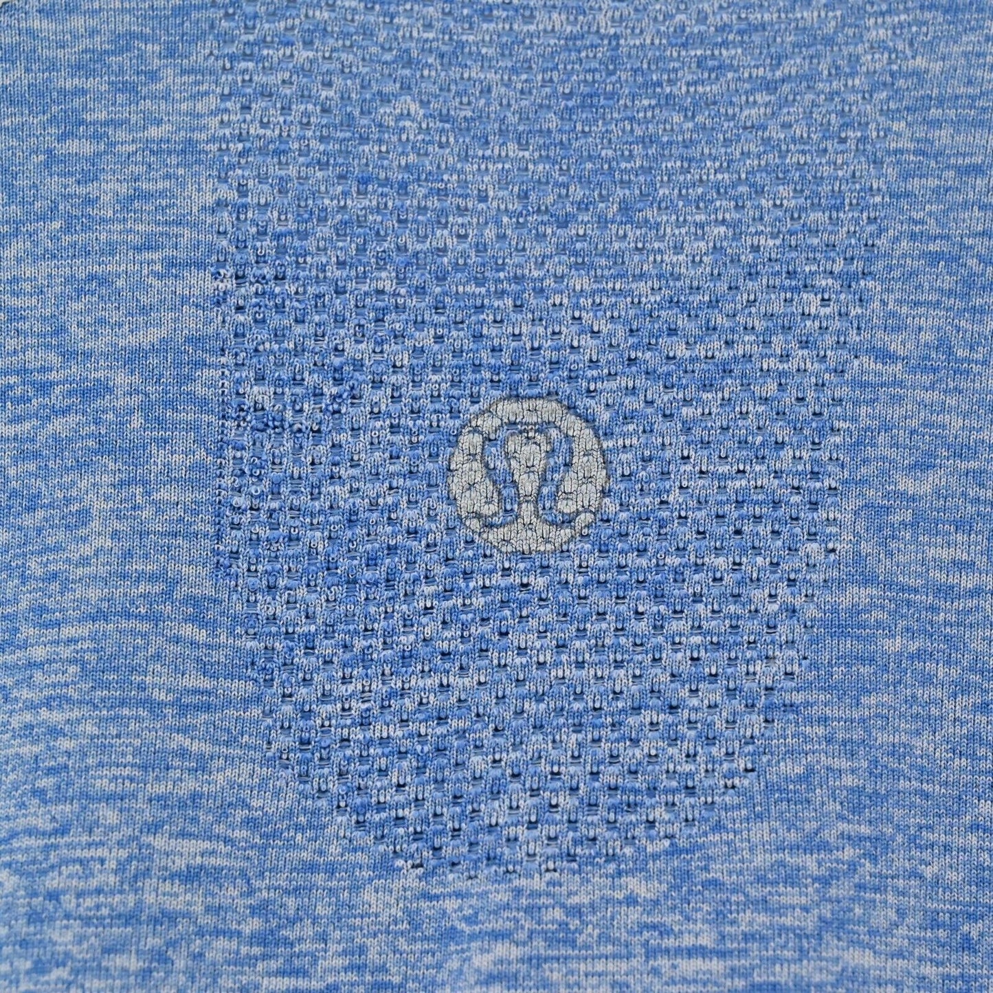 LULULEMON Shirt Mens Size L Metal Tech Short Sleeve Blue Running Crew Tee Logo