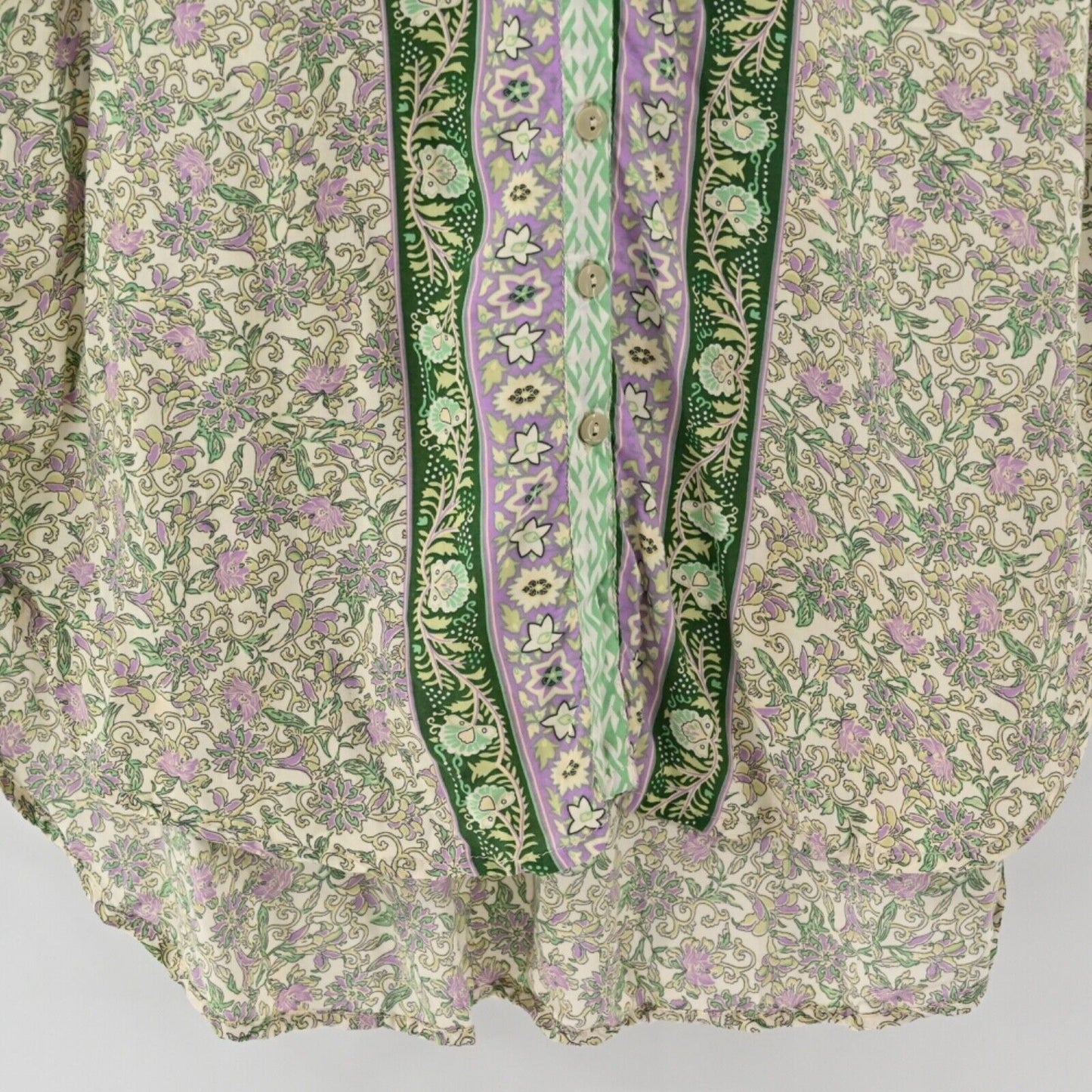 SEA LUSTRE Dress Womens One Size Green Floral Jet Setter Mini Tunis 3/4 Sleeve