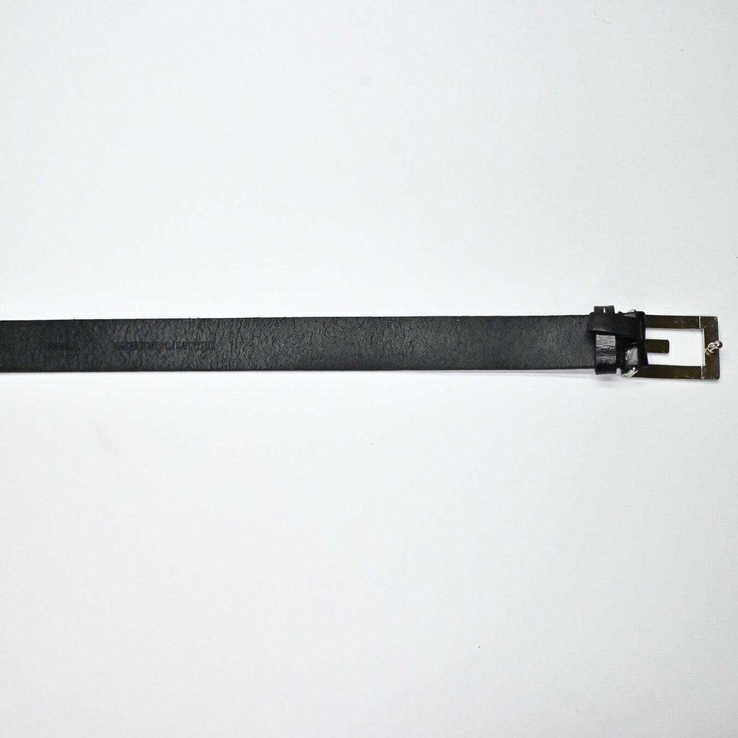 Vintage GUESS Brand Womens Belt Black Genuine Leather Stones Bling G Logo Small