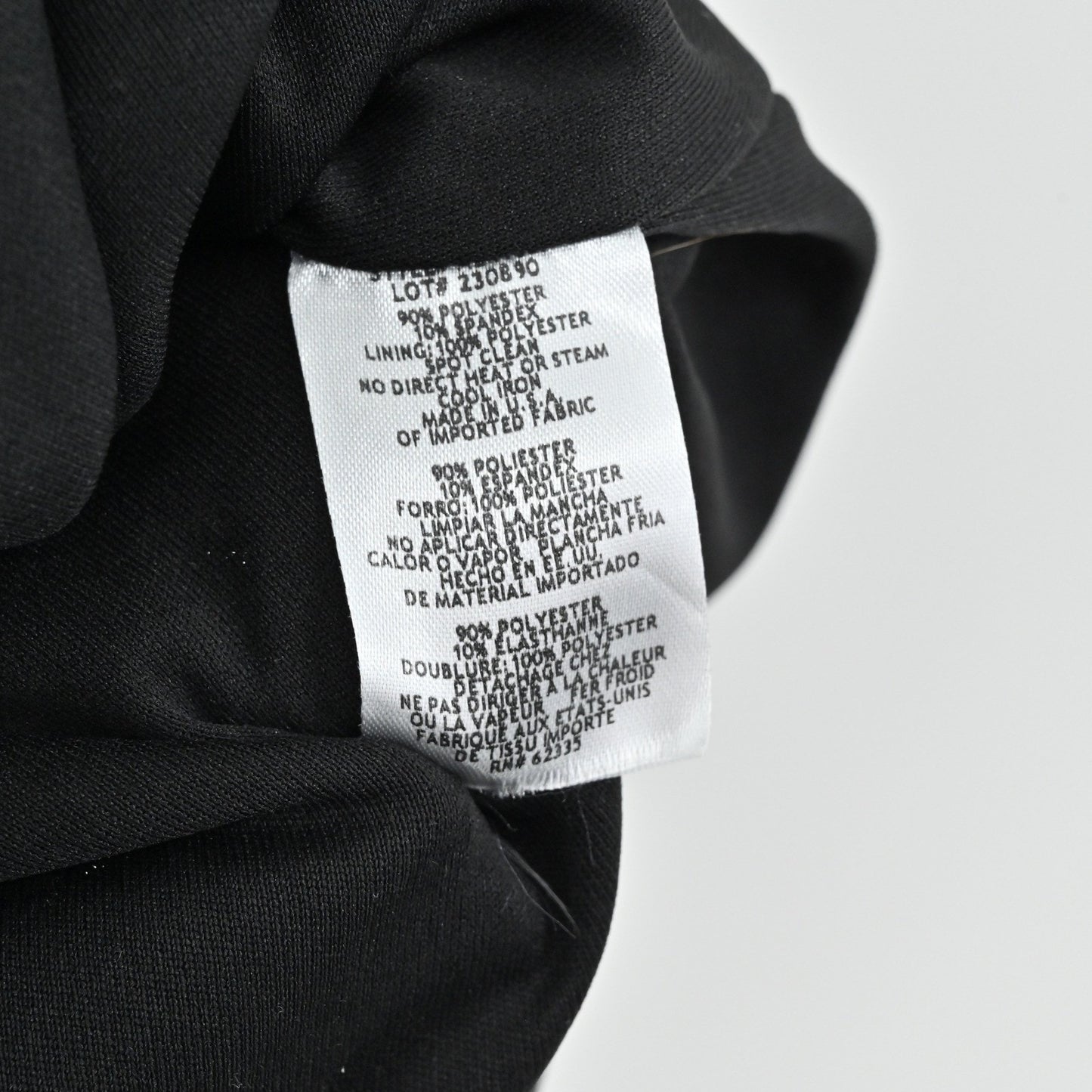 Betsy Adam Sequin Dress Size 8P Black Gold Bell Sleeve Mod Twee Retro Cocktail