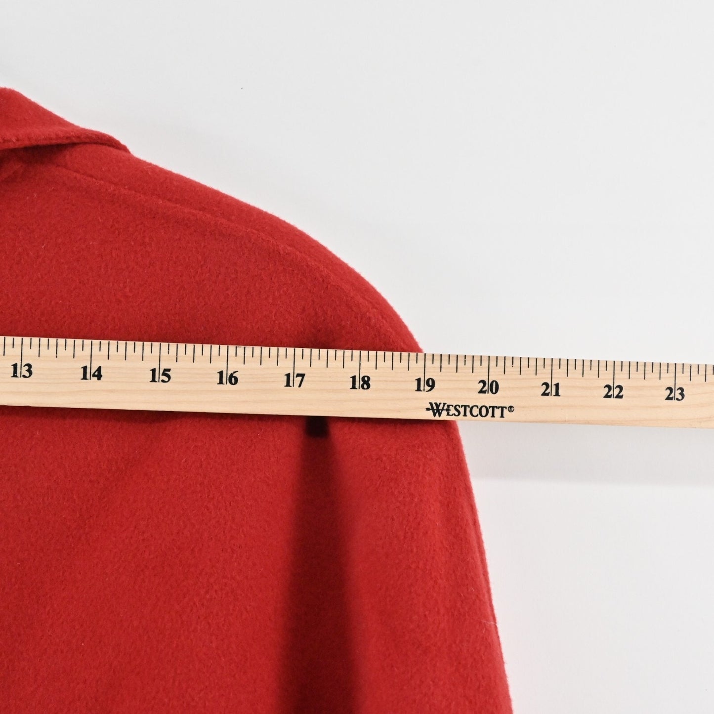 LINDA ALLARD ELLEN TRACY Womens Wool Jacket Size XXL Red Button Front Classic