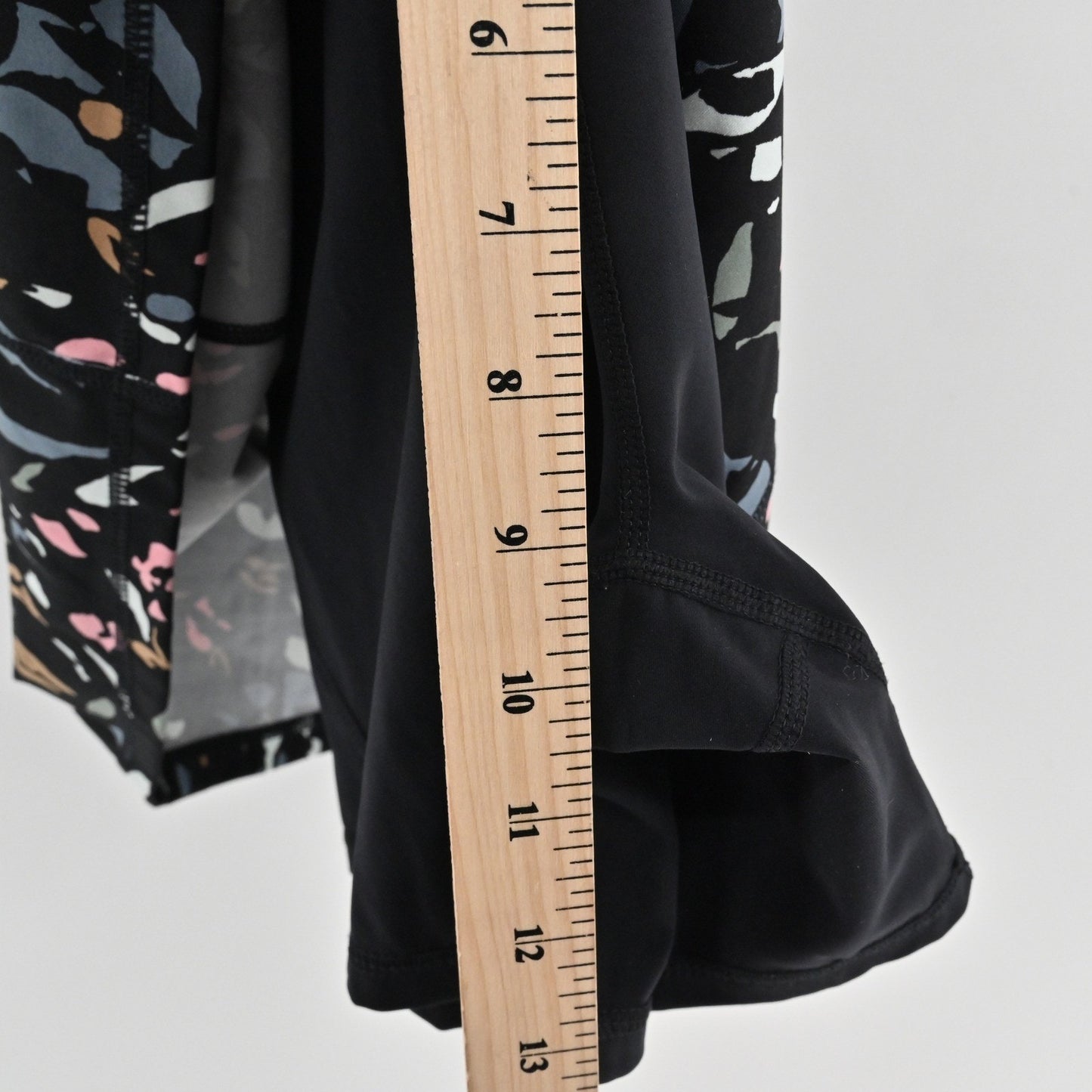 Sweaty Betty Power Workout Dress Size 4/6 Black Floral Sleeveless Racerback Gym