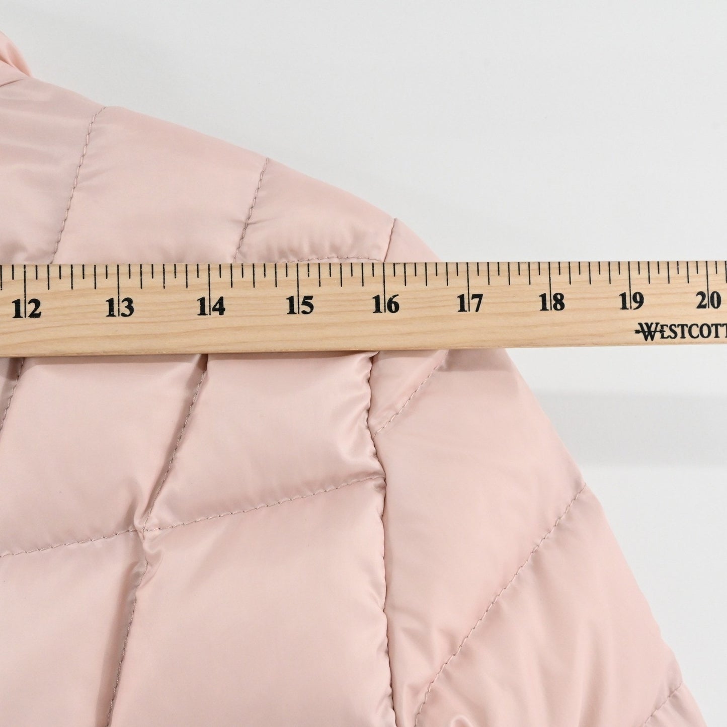 Bonita Womens Quilted Puffer Jacket Size 36 Blush Pink Lightweight