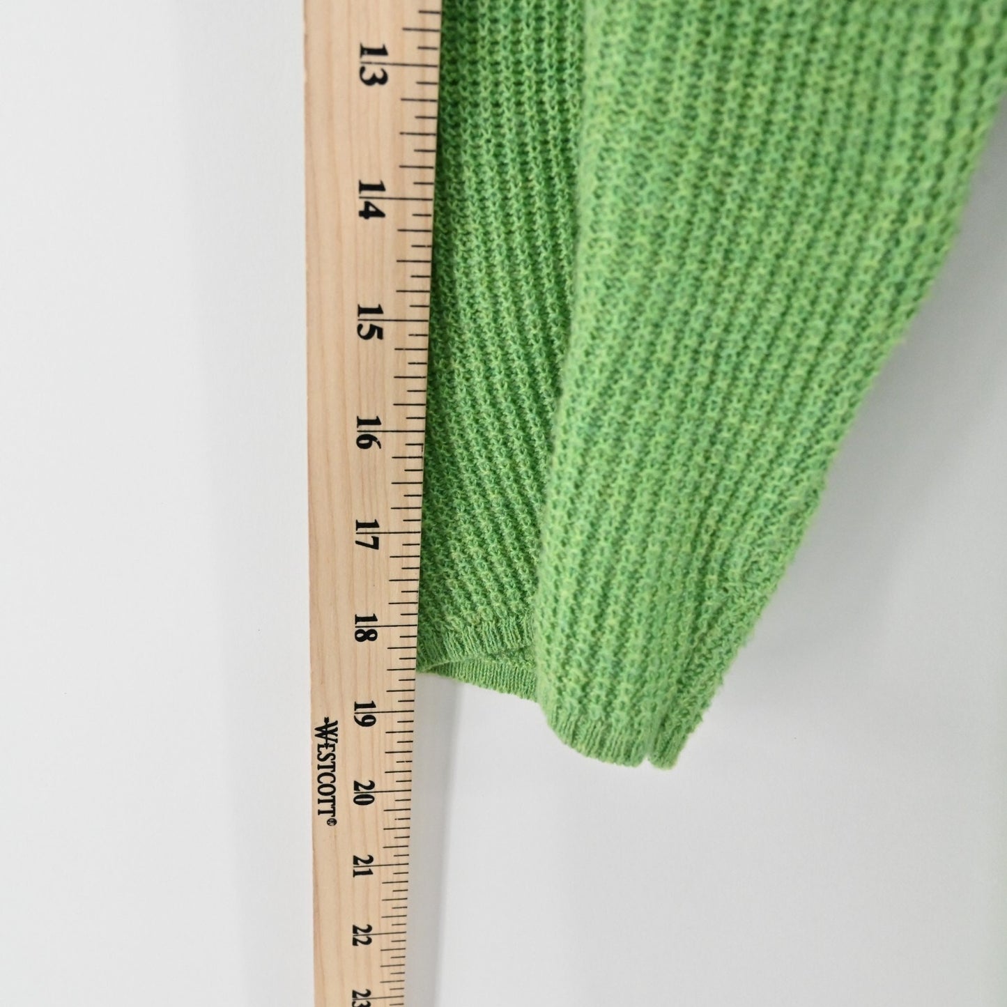 EILEEN FISHER Womens Organic Cotton Cardigan Sweater Sz M Green Knit Open Front