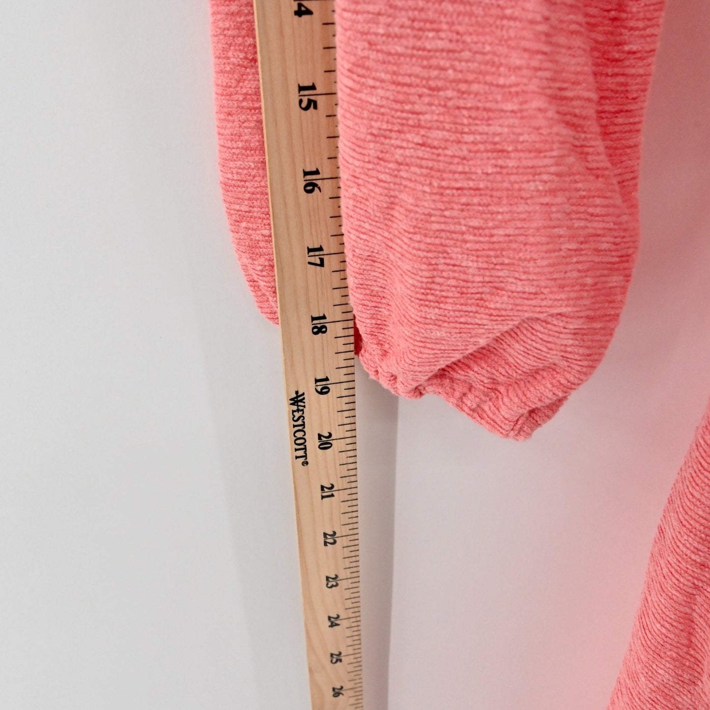 Anthropologie Womens Jovie Coral Dress Size L Puff Sleeve Belted SATURDAY SUNDAY