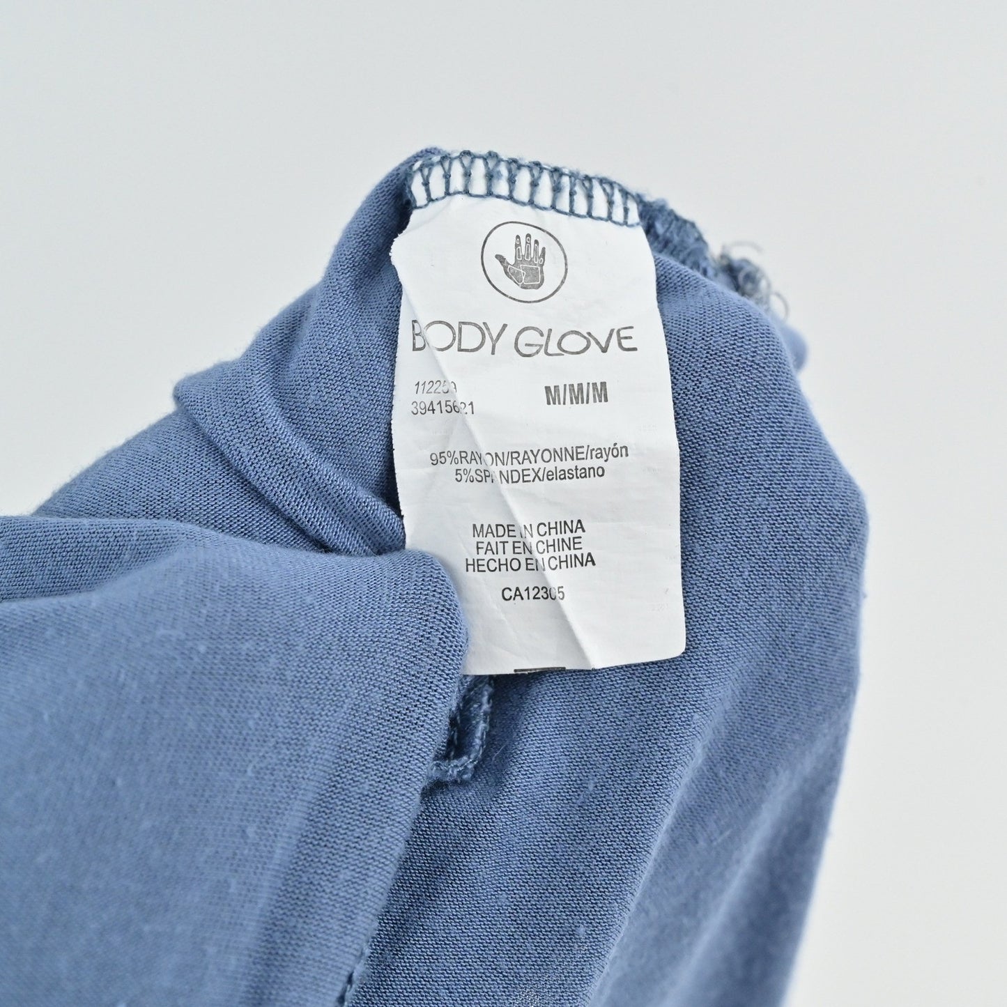 Body Glove Maxi Dress Medium Blue Sleeveless Y Back Casual Rayon Blend