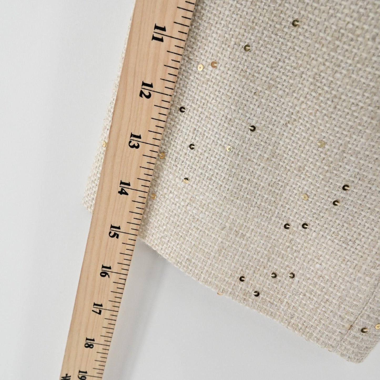 Louben Womens Ivory Gold Tweed Blazer Size 6 Linen Gold Sequin Retro Glam Jacket