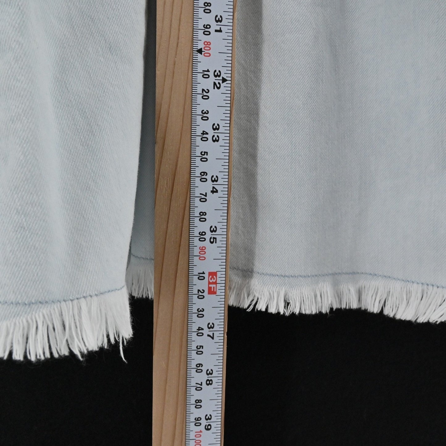 Twinset Actitude Denim Dress Frayed Sleeves Size S Blue Babydoll Ruffle Casual