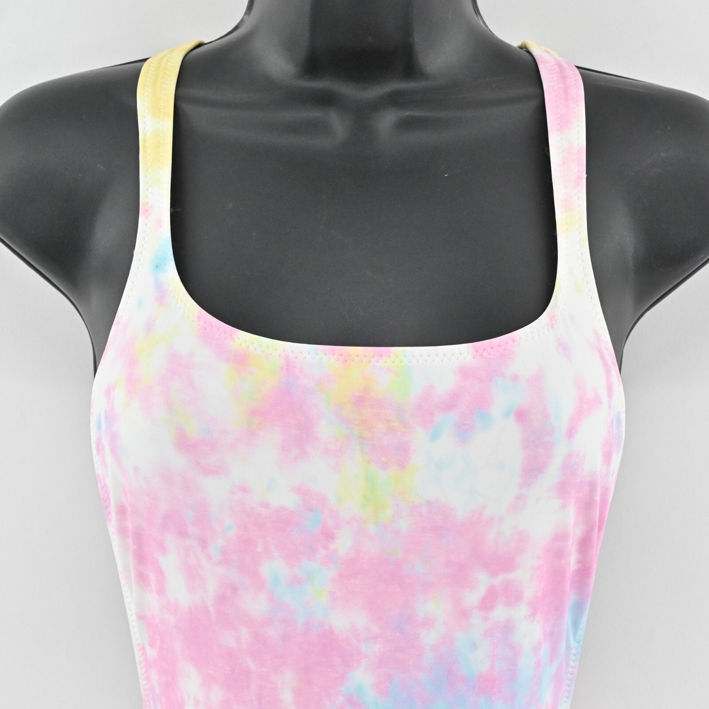 SOLID STRIPED x REDONE Swimsuit Womens Sz XS The Vince One Piece Cutout Tie Dye