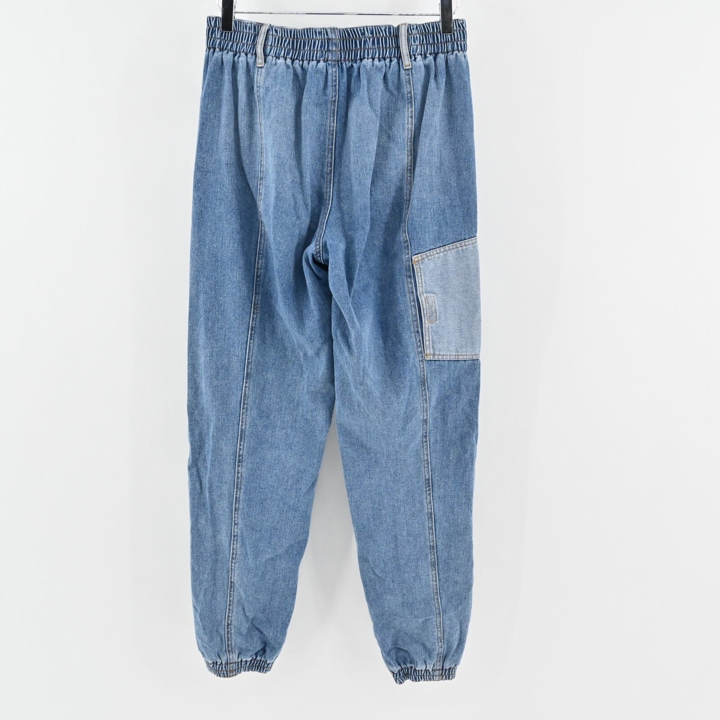 URBAN OUTFITTERS Byron Spliced Jogger Jeans Womens Size S BDG Two Tone Blue