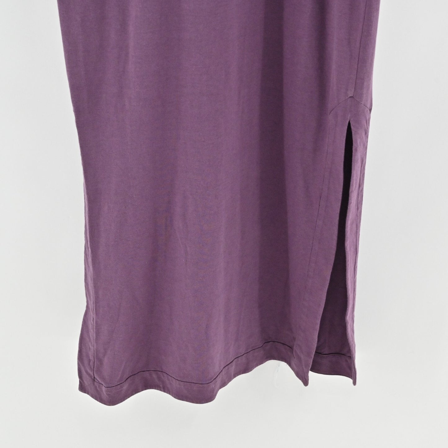 DIANE VON FURSTENBERG Dress Size S Rae Purple Side Slit Tie Waist Casual Maxi