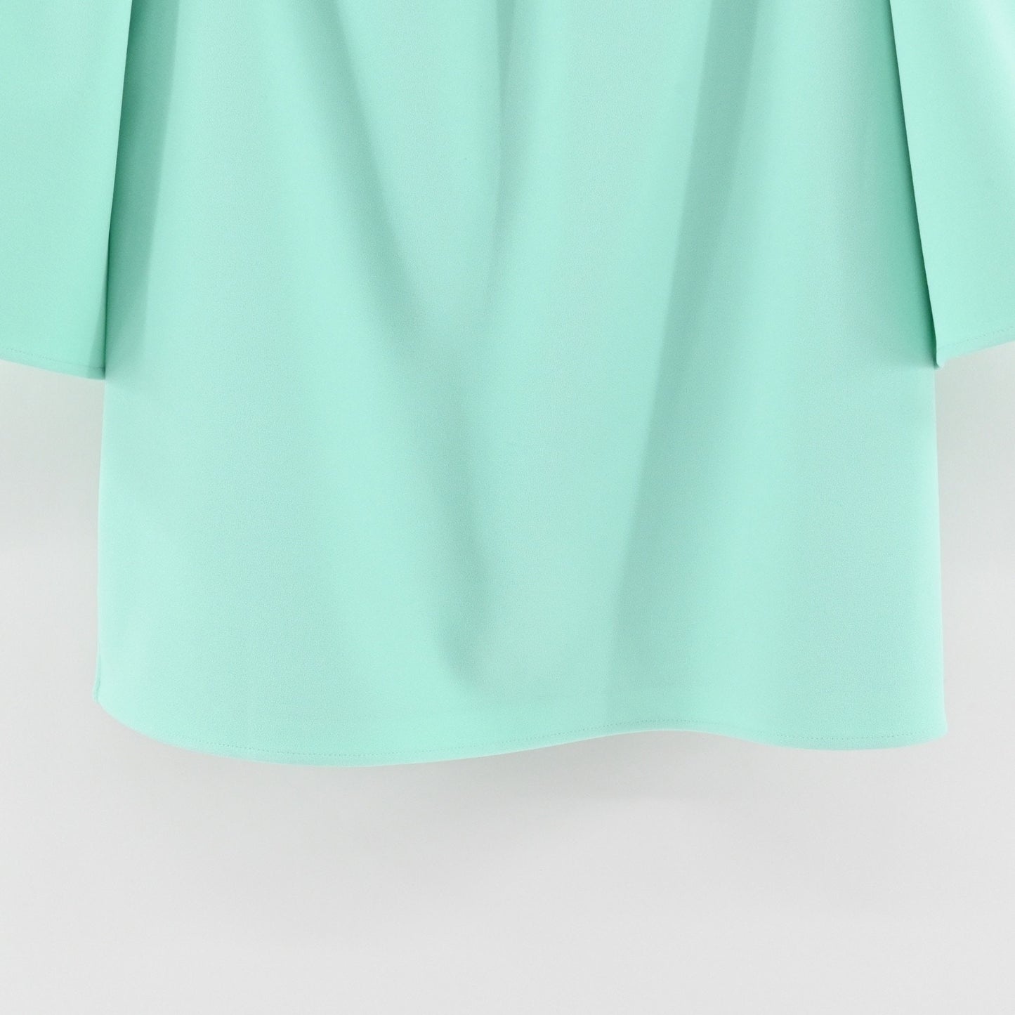 Sail To Sable Womens Off The Shoulder Bell Sleeve Top Sz L Mint Green Retro Boho