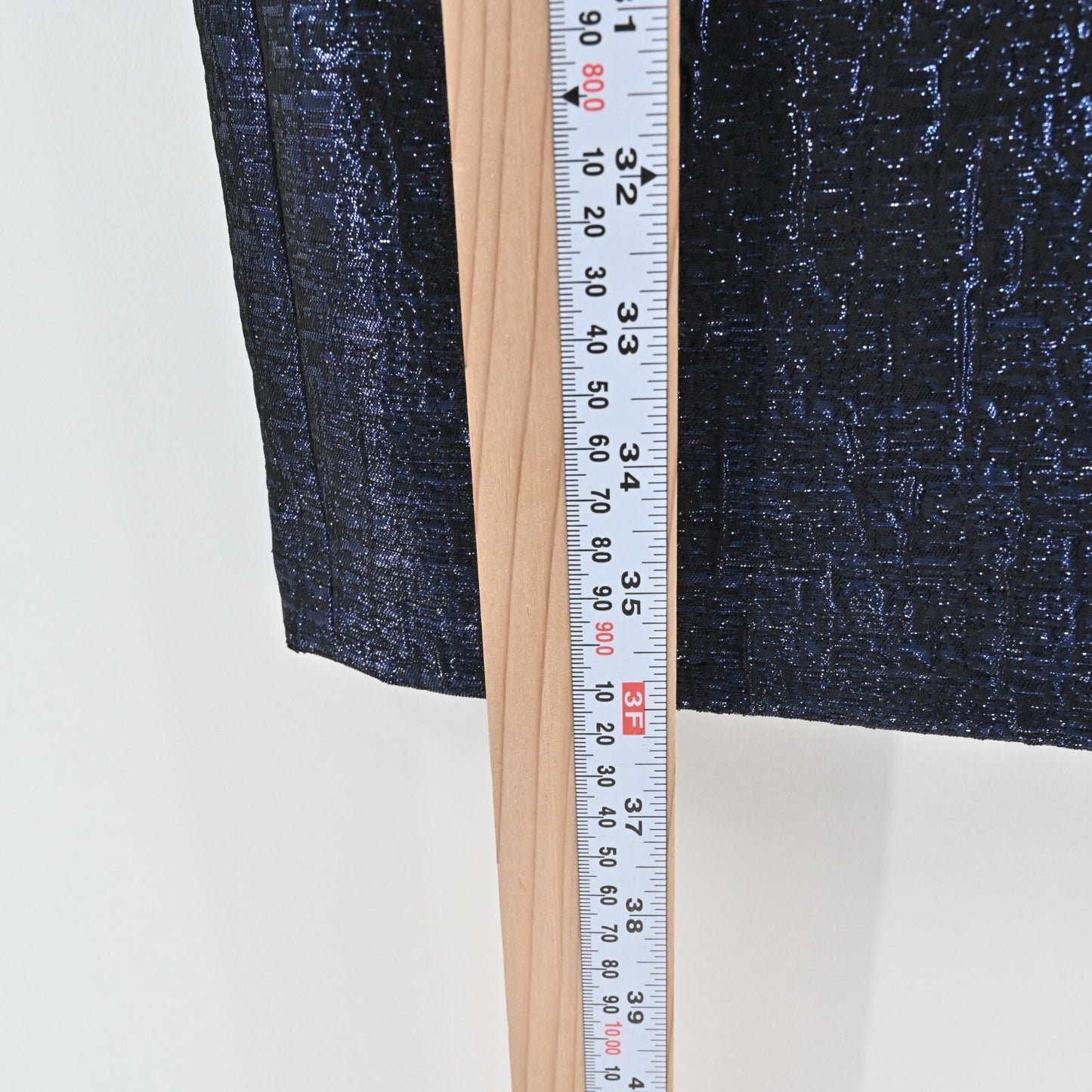 ARIANA ROCKEFELLER Dress Size 0 Silk Black Blue Metallic Long Sleeve Shift Silk