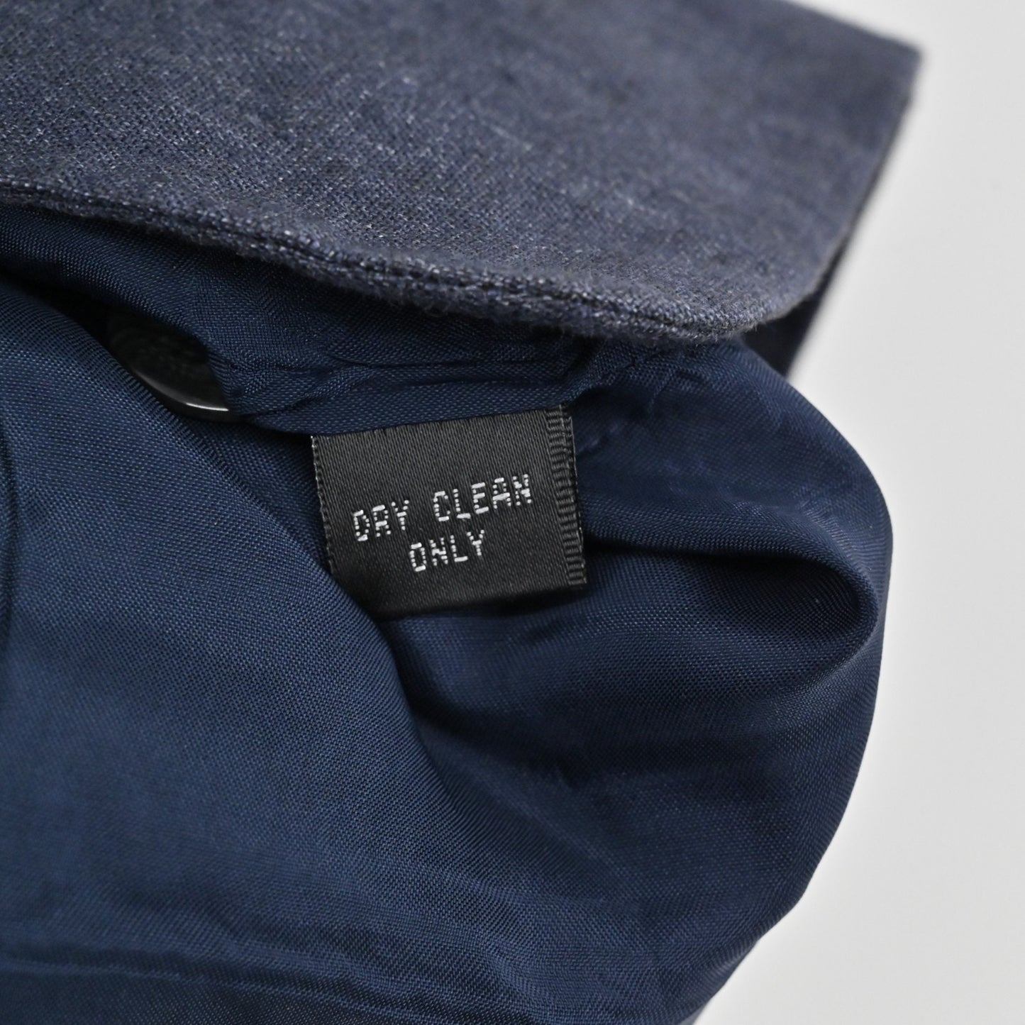 Vtg Linda Allard Ellen Tracy Womens Linen Blue Blazer Size 8 Single Breasted