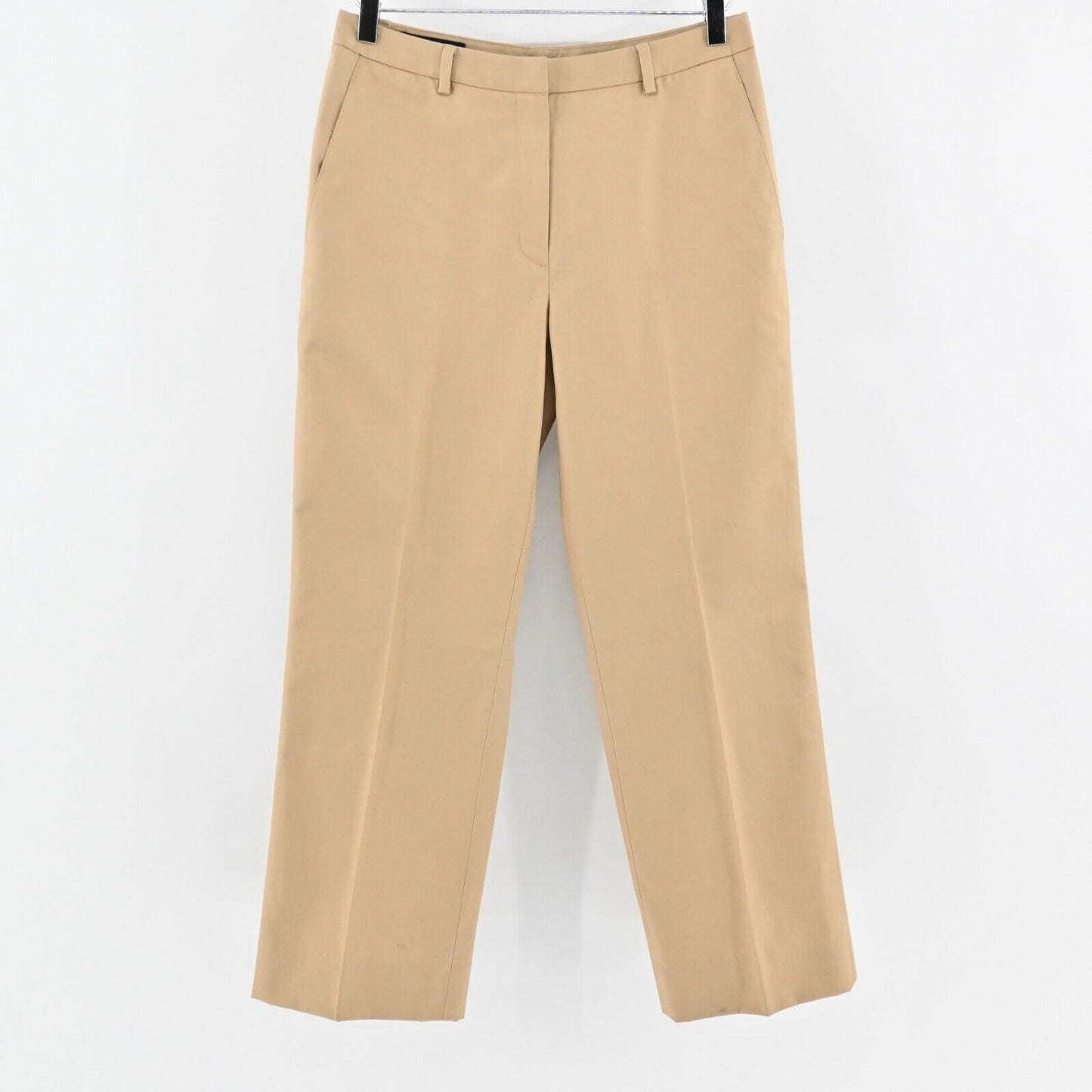 BROOKS BROTHERS Pants Womens Size 8 Wide Leg Advantage Chino Tan High Rise