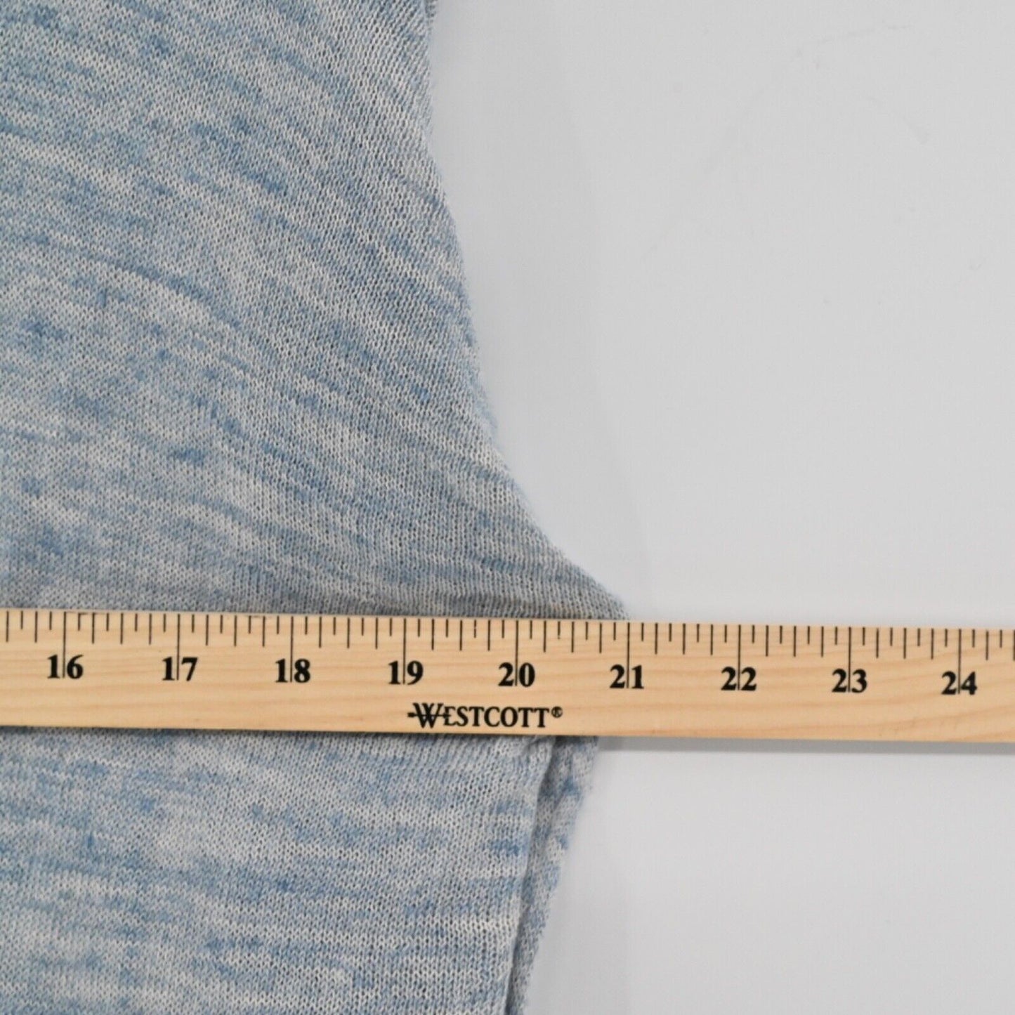 LULULEMON Top Womens Sz S Heather Blue Well Being Crew Sweater Linen Athleisure