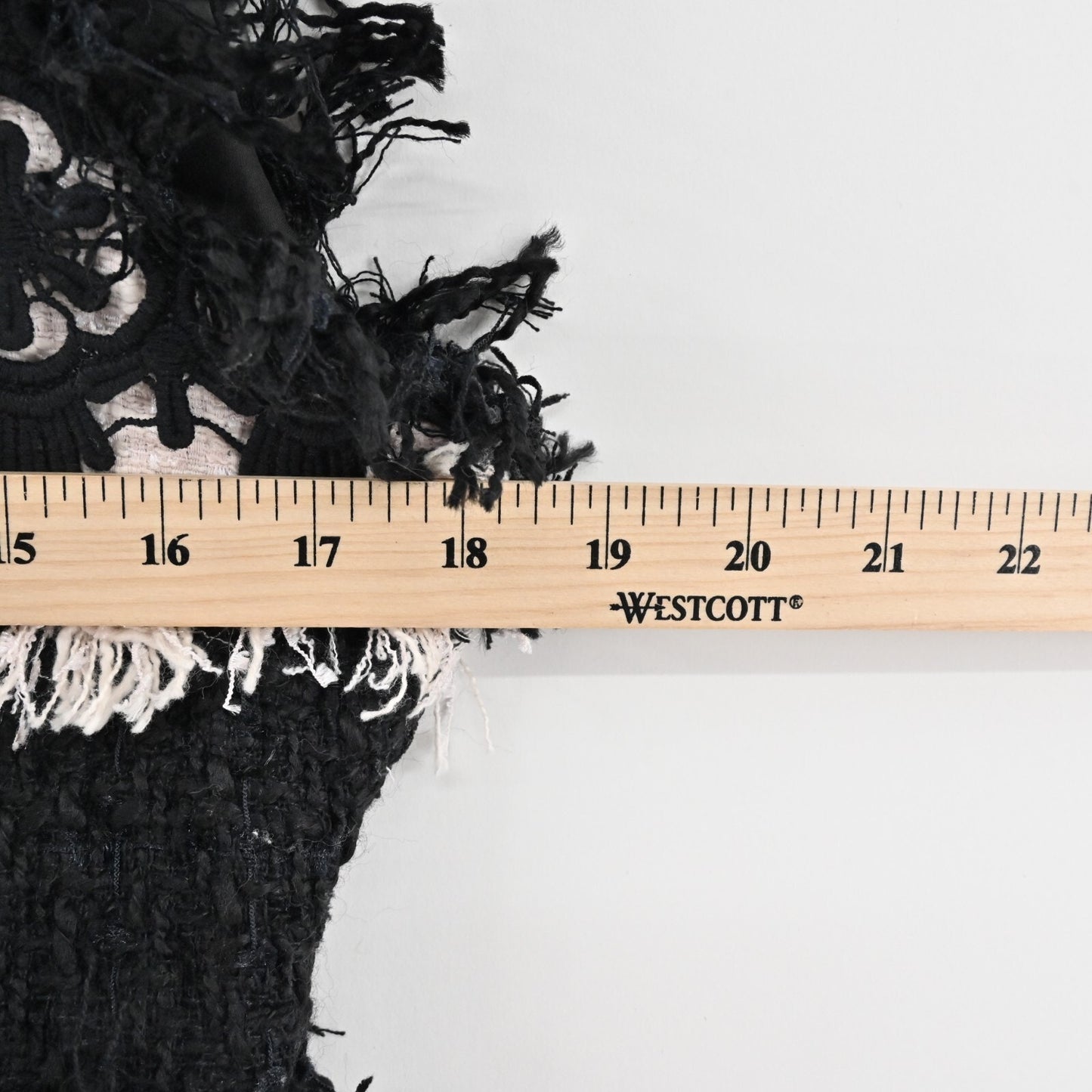 BOSTON PROPER Tweed Dress Size 2 Color Block Sleeveless Floral Fringe Mini Retro