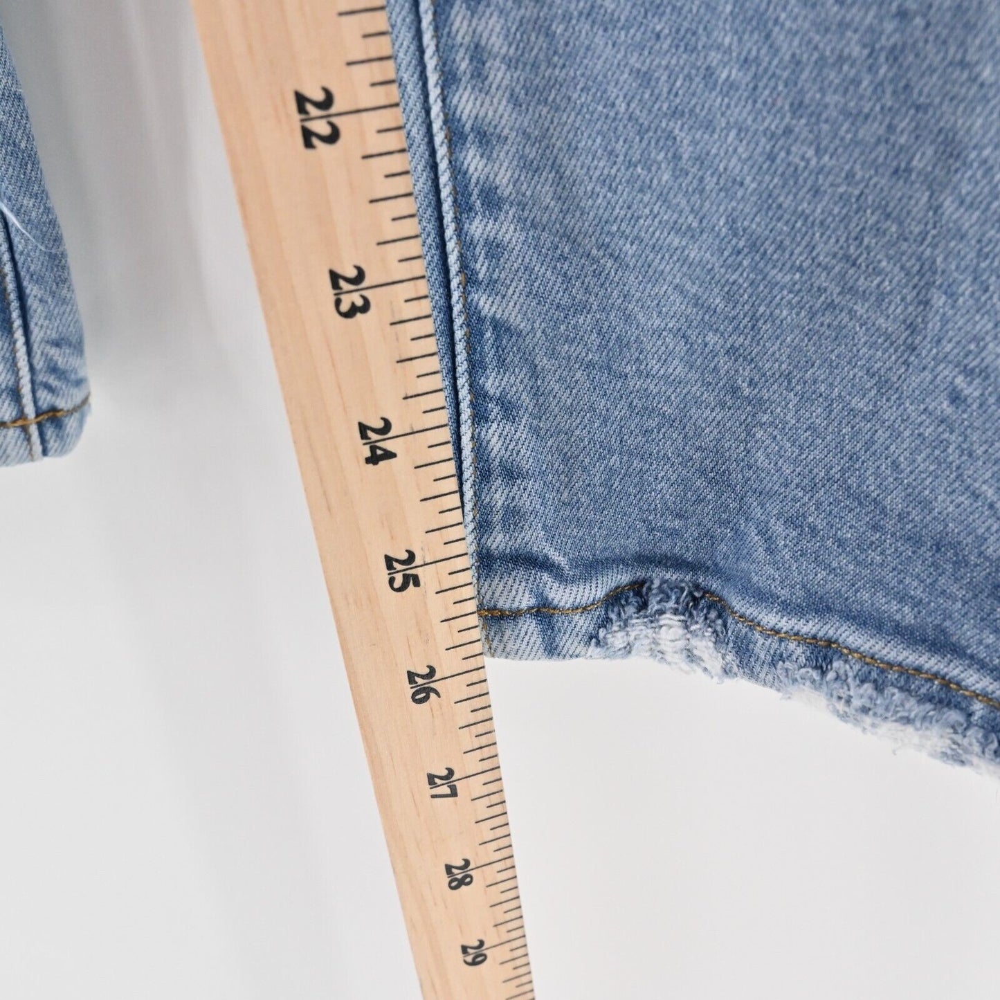 GOOD AMERICAN Jeans Womens Size 8 Good Legs Crop Mini Boot Indigo Blue Denim