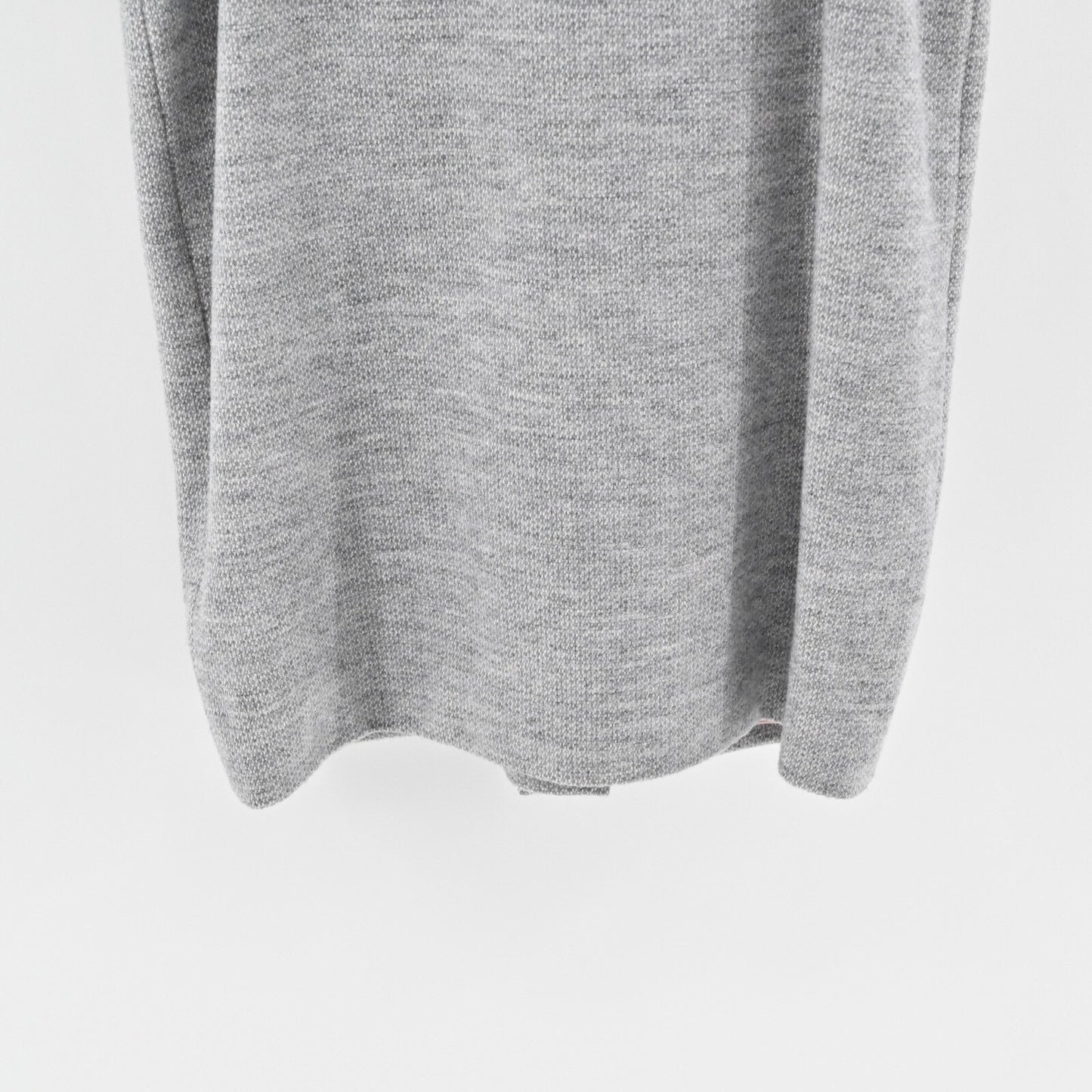 THE FOLD Arlington Sheath Dress Size 12 Gray Wool Cotton 3/4 Sleeve Layered NEW