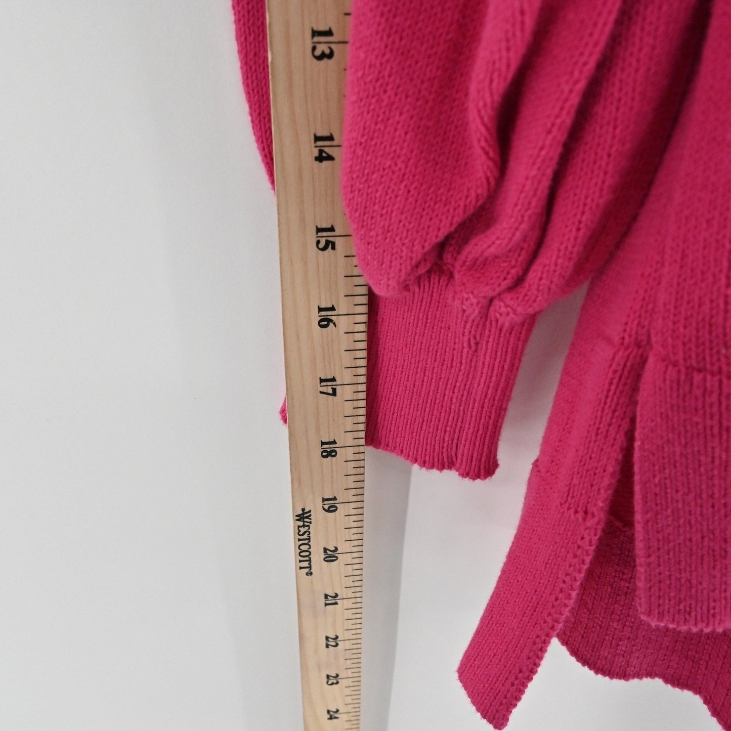 Tuckernuck Womens Pink Jersey Stripe Sweater Size M Wave Knit Pullover Cotton