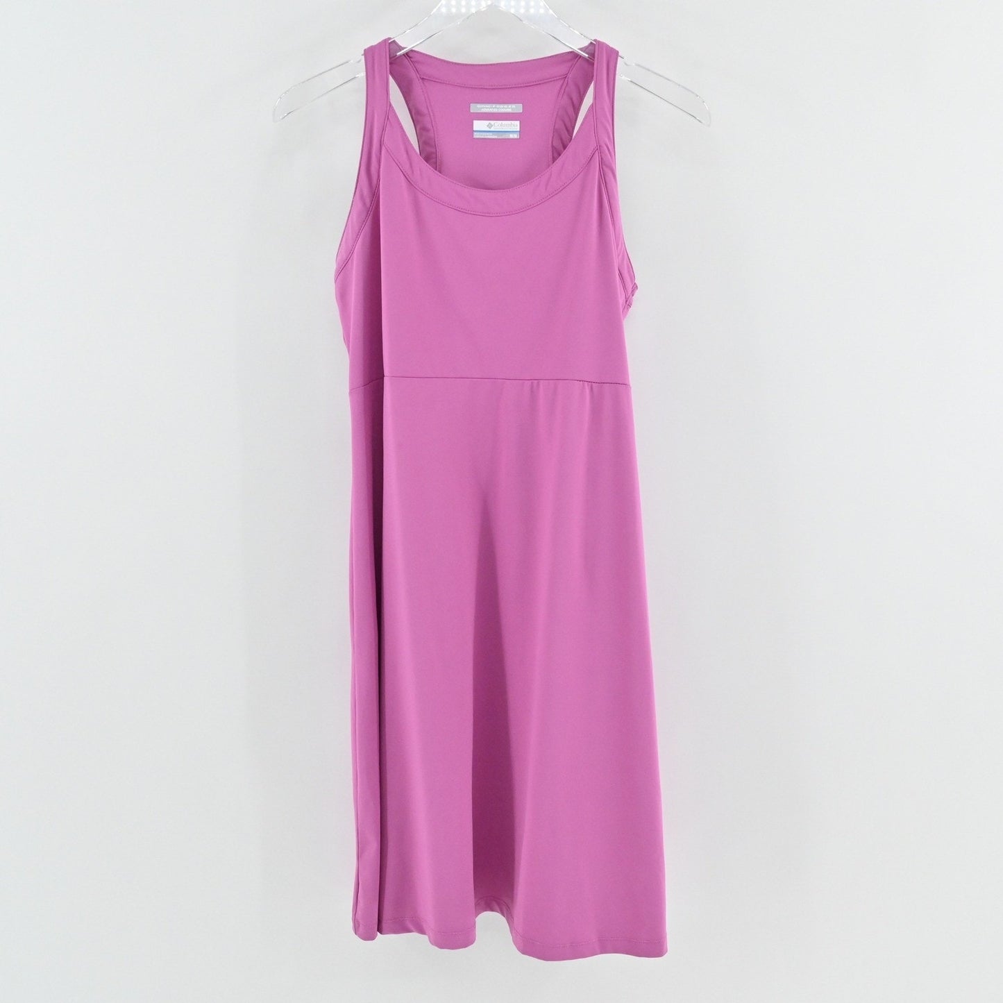 Columbia Pink Omni Freeze Dress Size M Advanced Cooling Athletic Racerback Golf