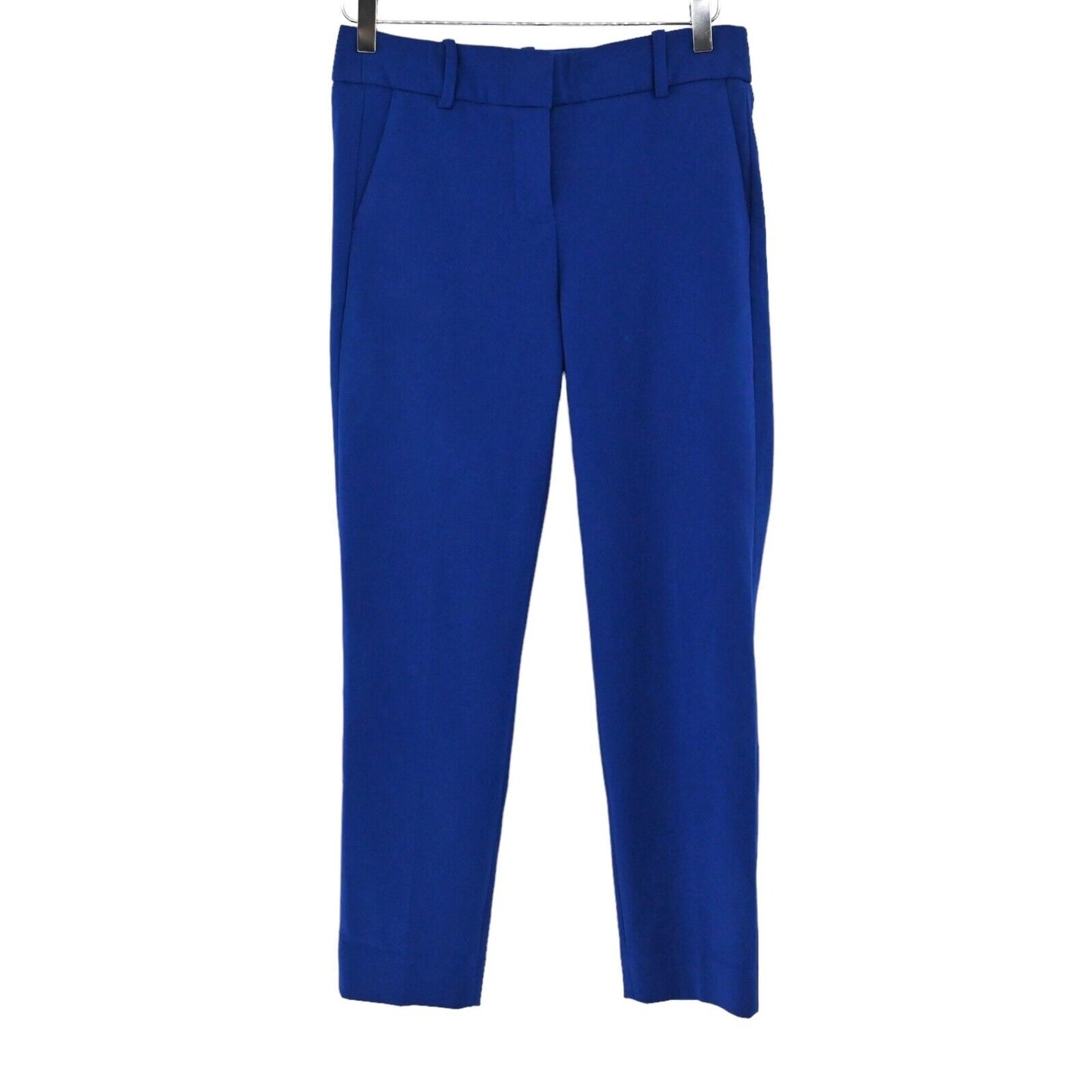 J CREW Pants Womens Size 4 Royal Blue Low Rise Tapered Slim Stretch Dress Career