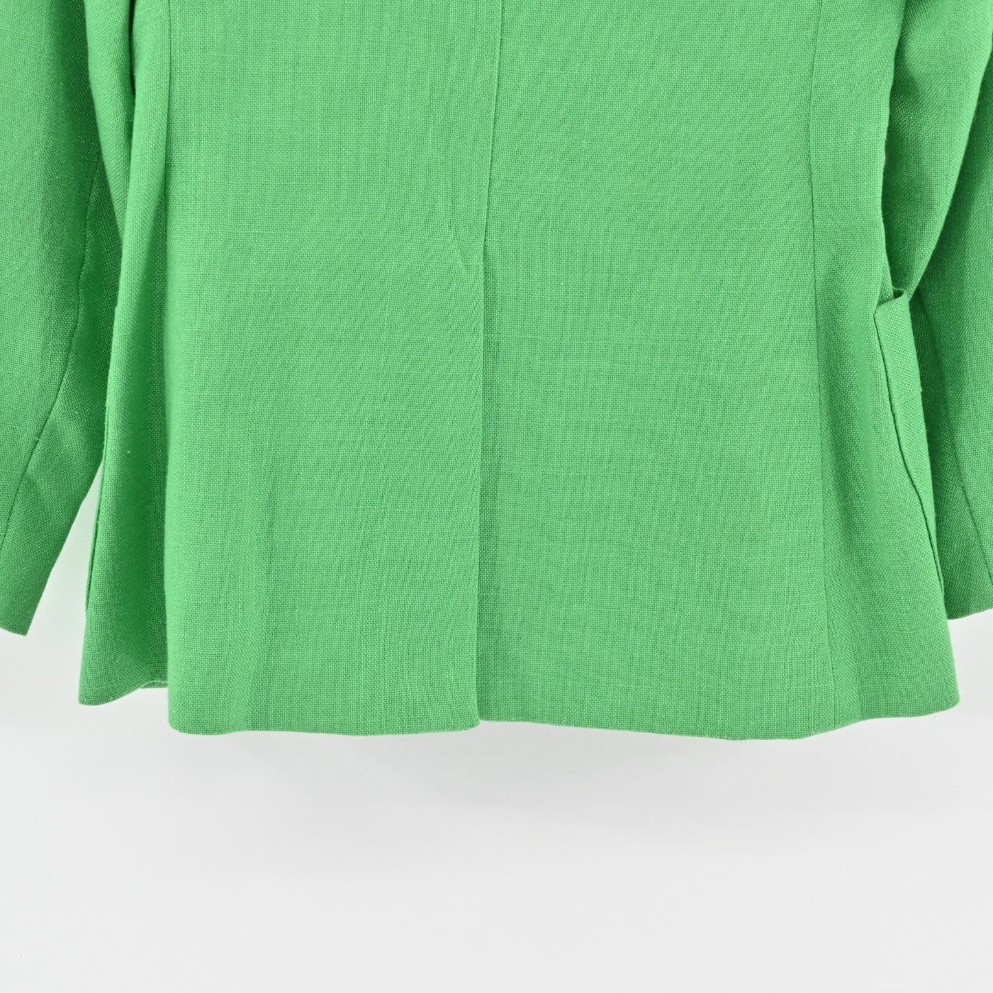 Vtg EVAN PICONE Blazer Womens Size 6 Green Single Breasted Front Pocket Jacket