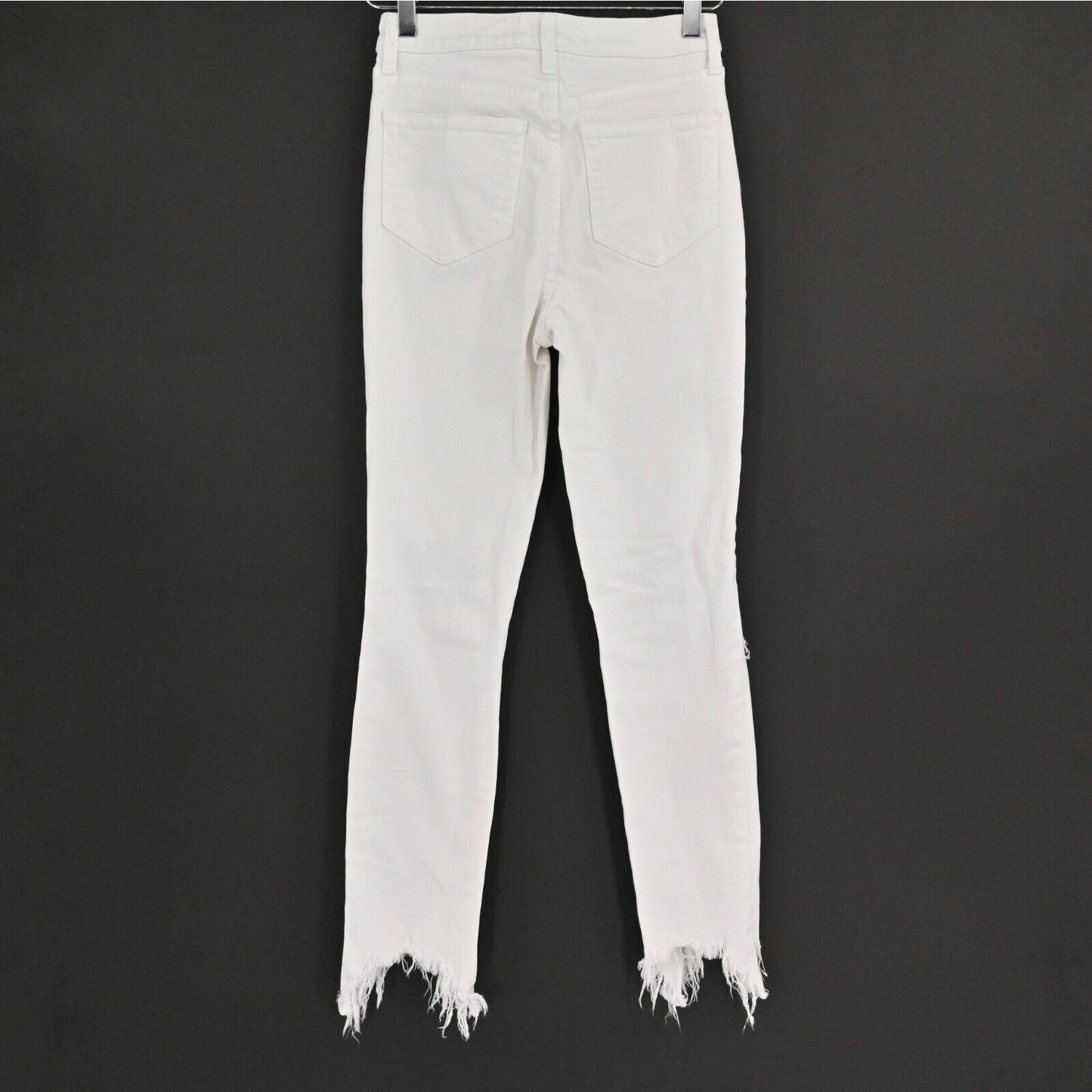 LAGENCE Jeans Womens Size 25 High Line Skinny High Rise Blanc Destruct White