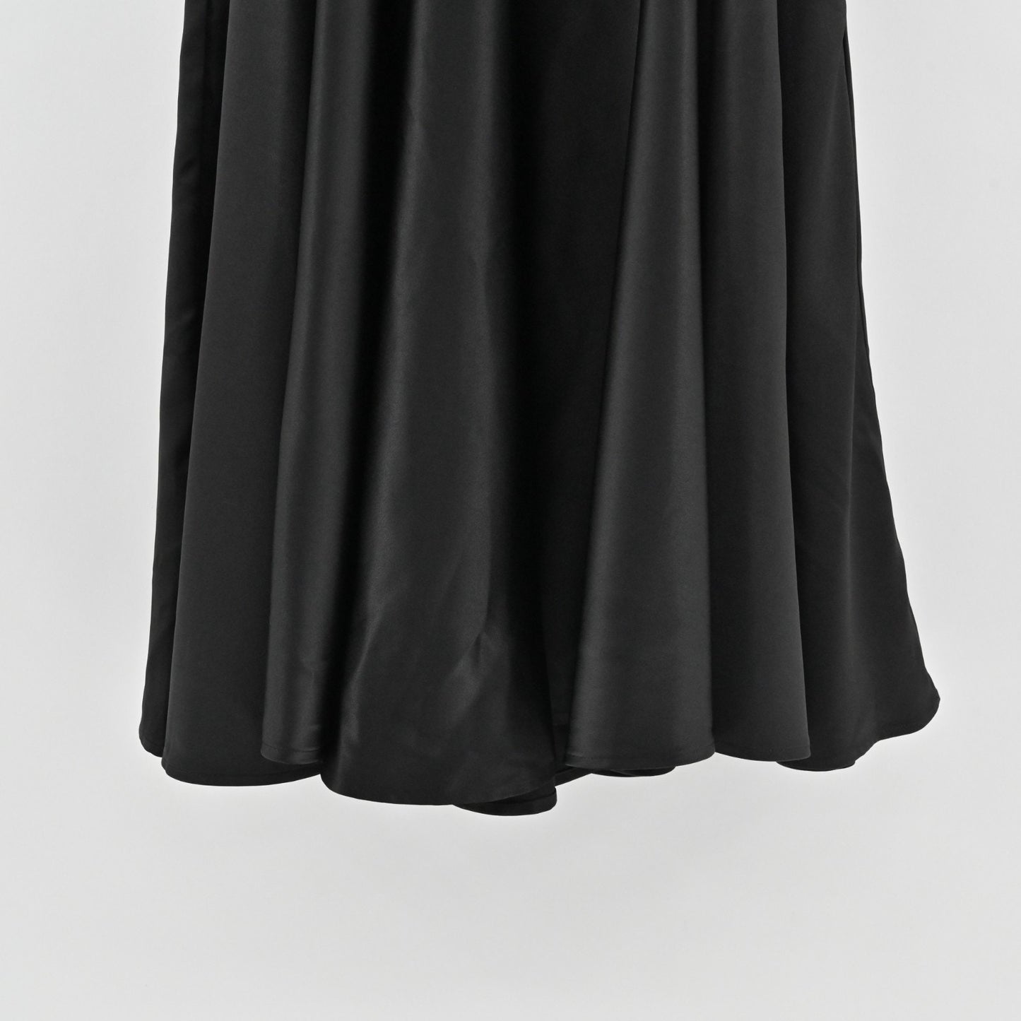 Vixen By Micheline Pitt Black Swing Skirt Size XS Satin Retro Classic Pinup Girl