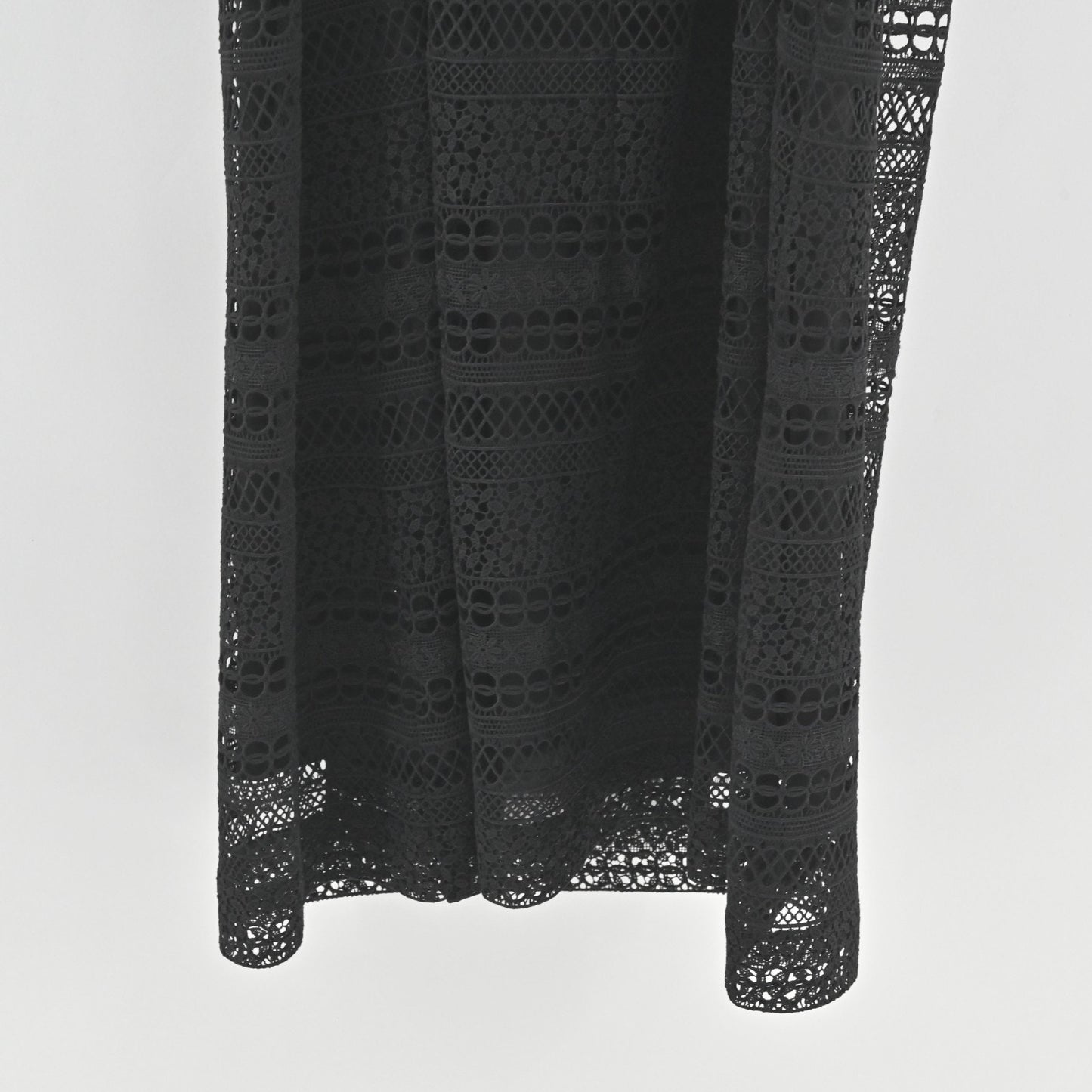 J Crew Collection Stanbury Strapless Midi Dress Size 4 Black Mixed Lace Overlay