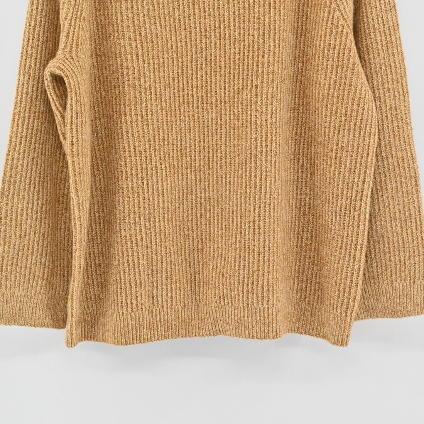 BP Nordstrom Sweater Womens Sz XL Tan Boulder Plaited Stitch Recycled Blend NEW