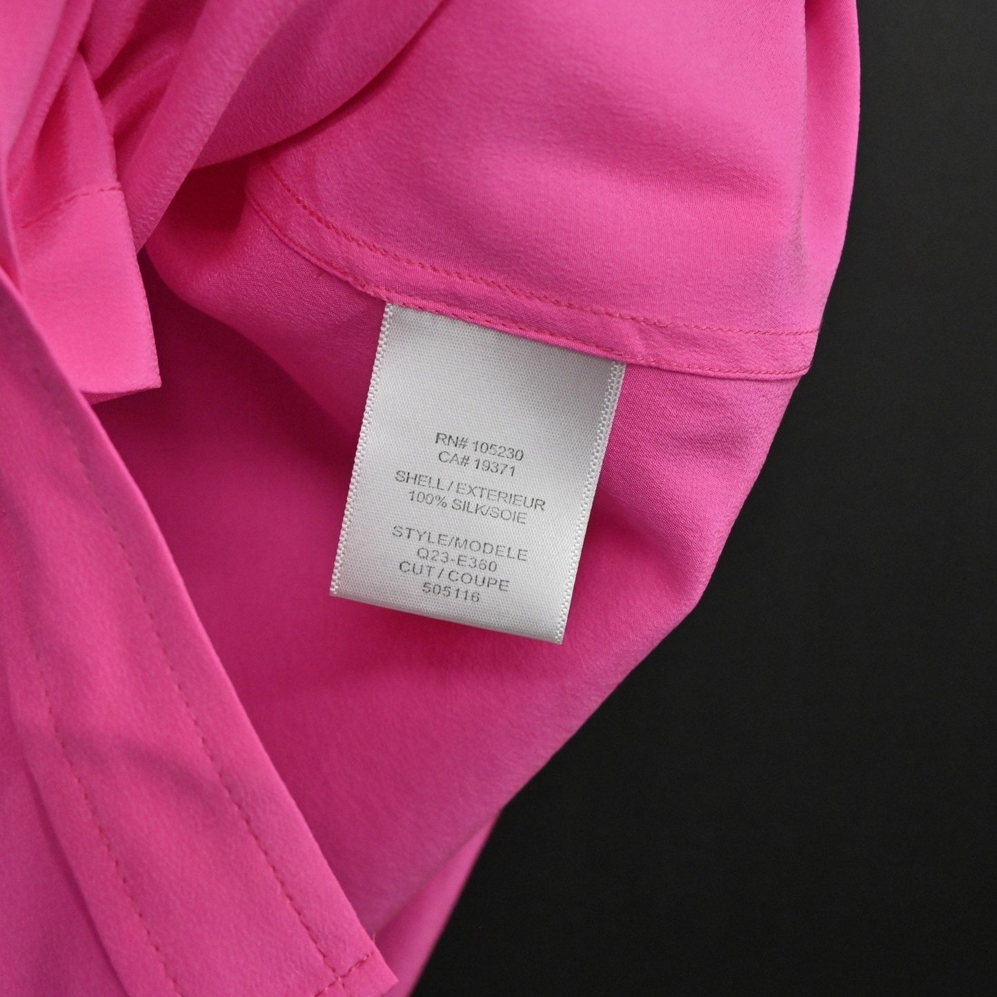 Equipment Womens Pink Silk Sleeveless Top Size S Bright Button Dopamine Elegant