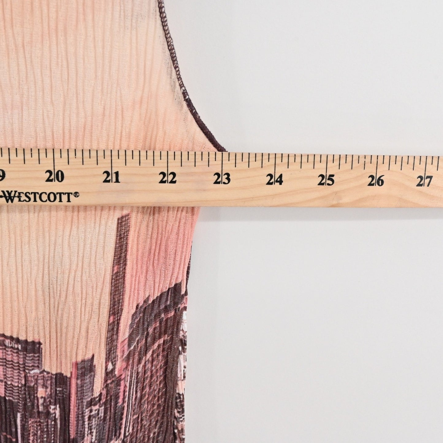 Urban Outfitters Lowkey Sleeveless Midi Dress Sz XL Crinkle Stretch City Skyline