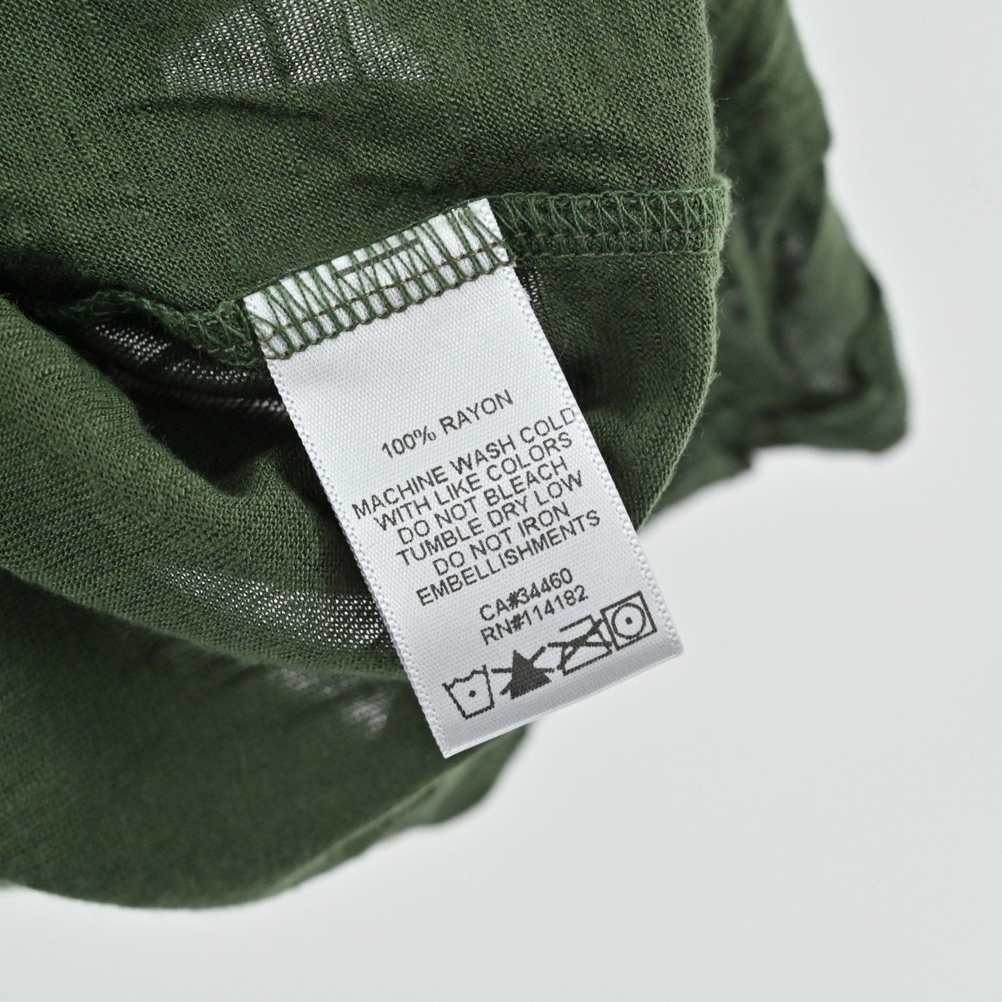 Ed Hardy Rhinestone Embellished Dress Size M Olive Green Y2k Edgy Grunge Indie