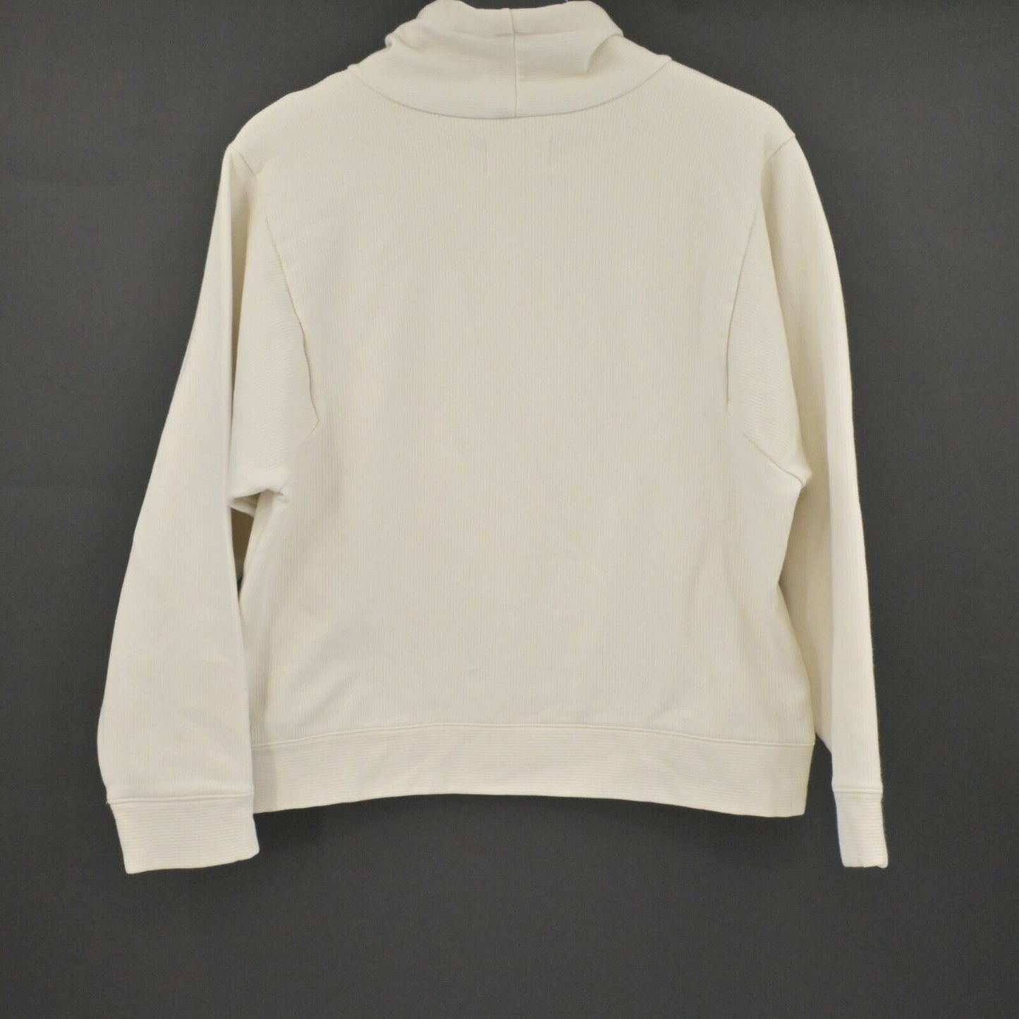 MADEWELL Sweatshirt Womens Size Medium Mock Neck Long Sleeve Ivory Cozy Casual