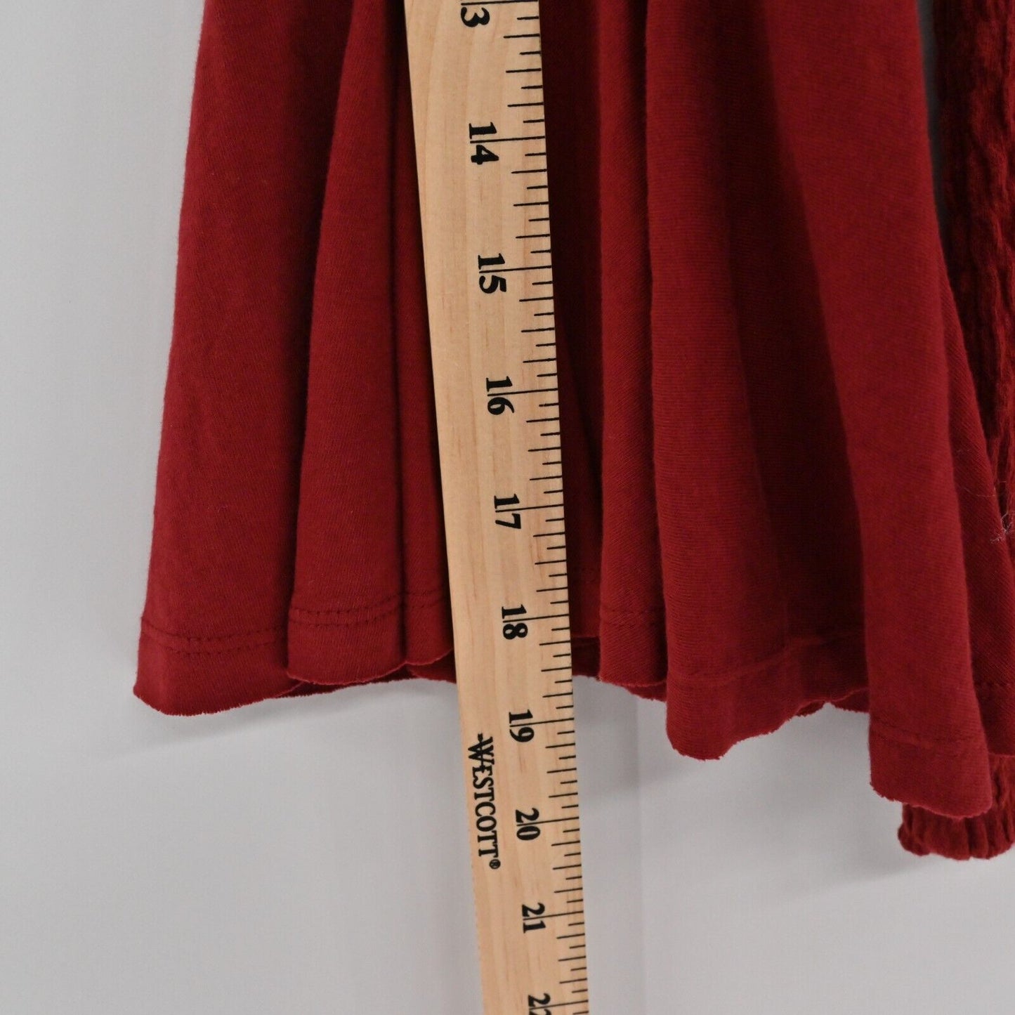 ANTHROPOLOGIE Top Womens Size M Smocked Bell Sleeve Scoop Neck Stretch Blouse