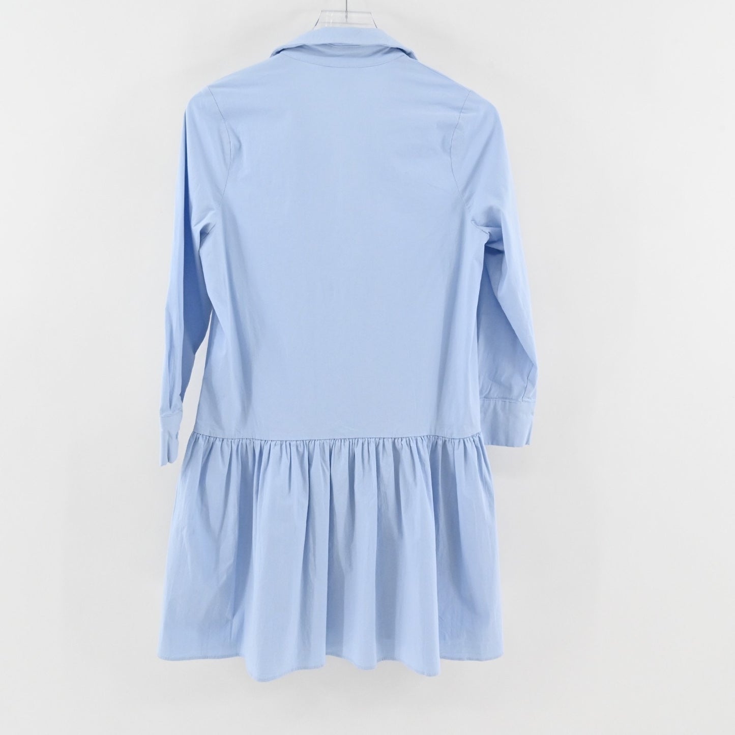 Tuckernuck Cleia Dress Size M Drop Waist Pomander Place Light Blue Swing Collar