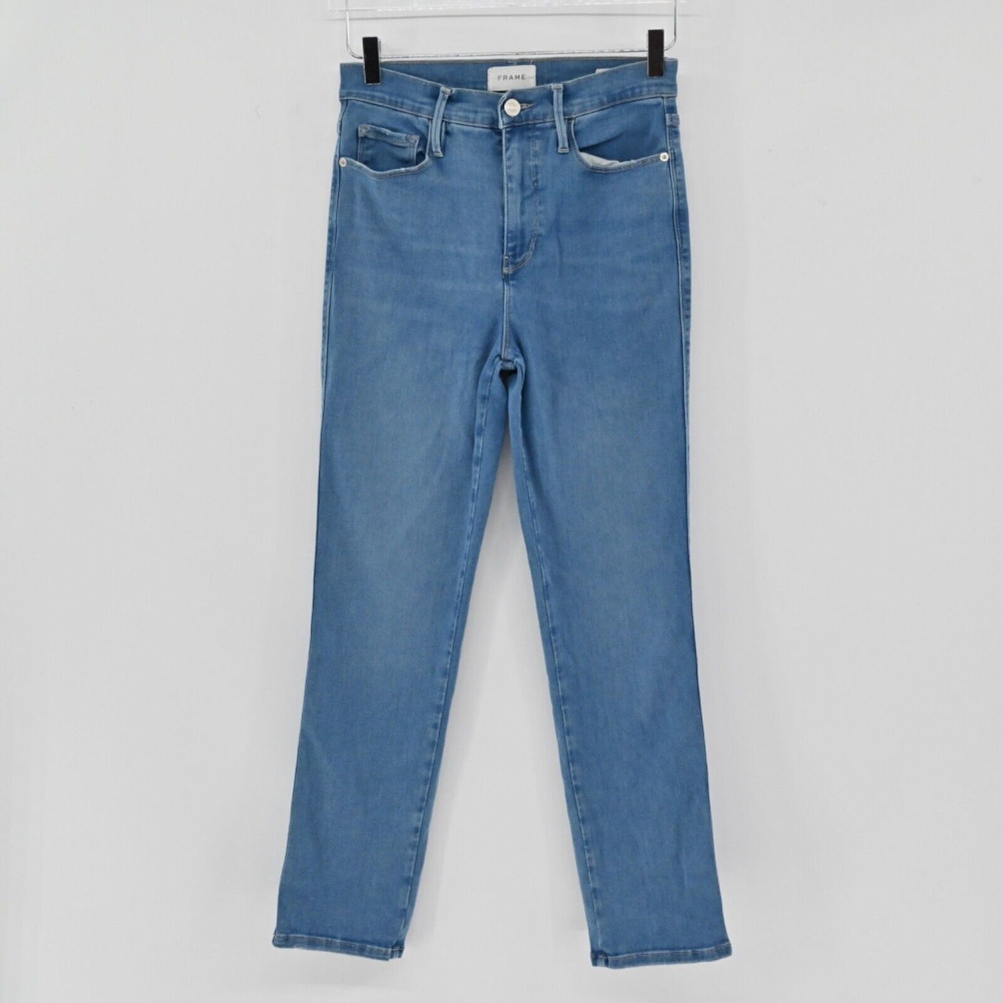 FRAME Jeans Women Sz 29 Medium Wash High Rise Le Sylvie Slender Straight Stretch