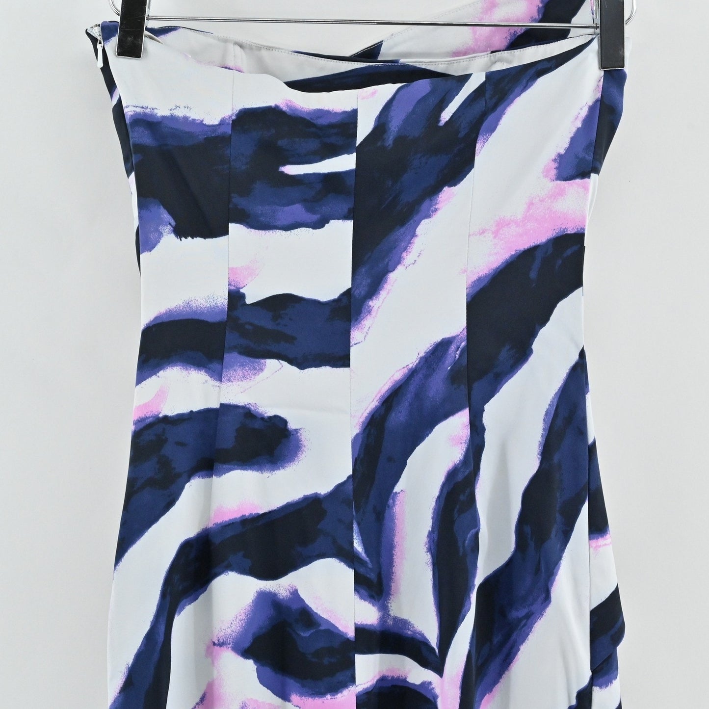 Karen Millen Zebra Print Strapless Dress Size UK 10 US 6 Bodycon Cocktail Party