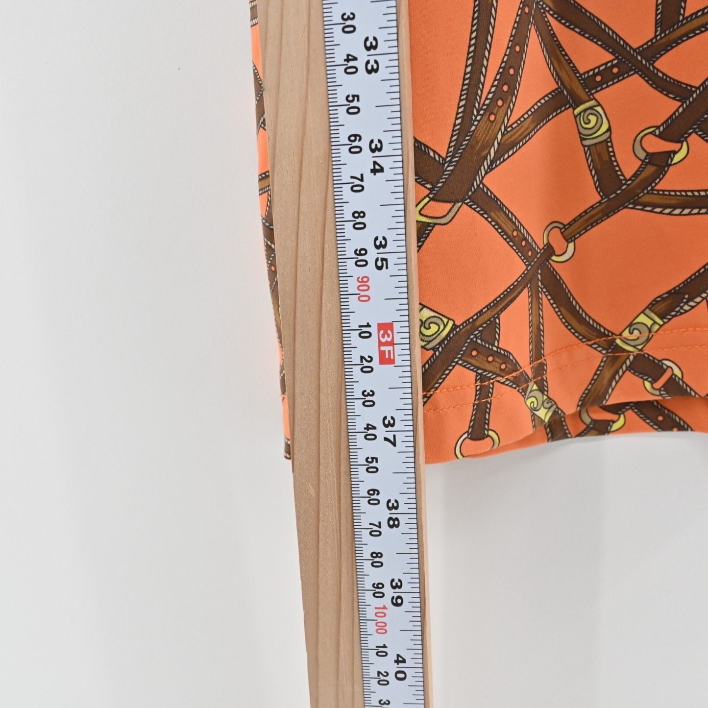 BARBARA GERWIT Bridle Dress Size L Orange Brown Belt Western Equestrian Shift