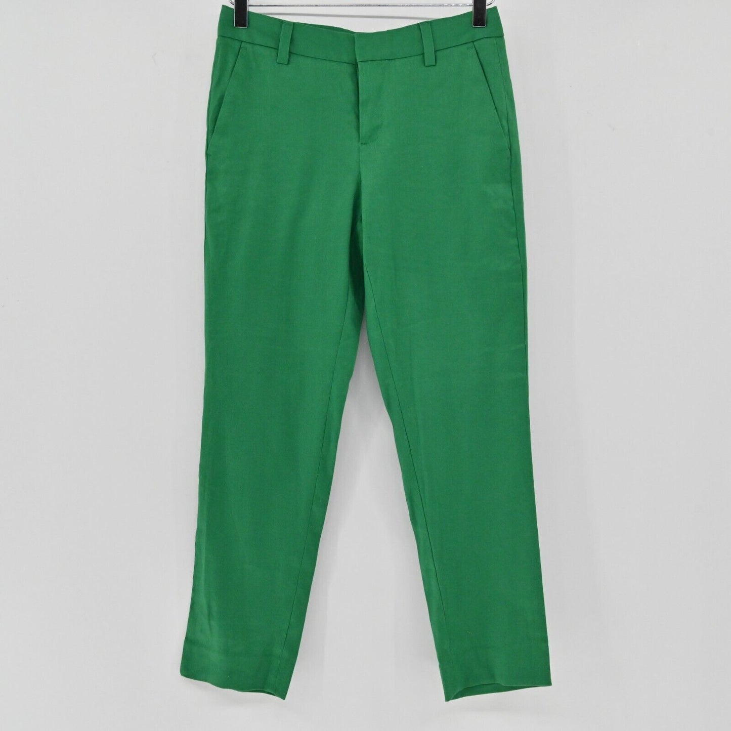 BANANA REPUBLIC Pants Womens Size 0 Avery Straight Leg Linen Blend Trouser Green