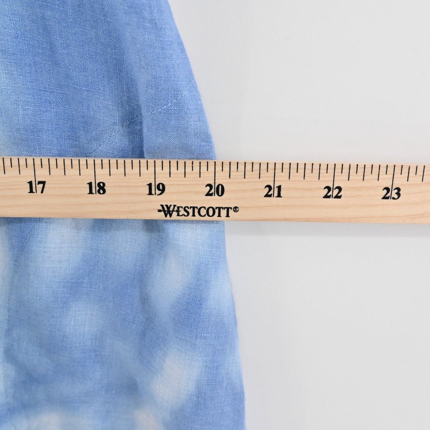 J Jill Love Linen Midi Dress Size XS ALine Breeze Abstract Palm Leaf Blue White