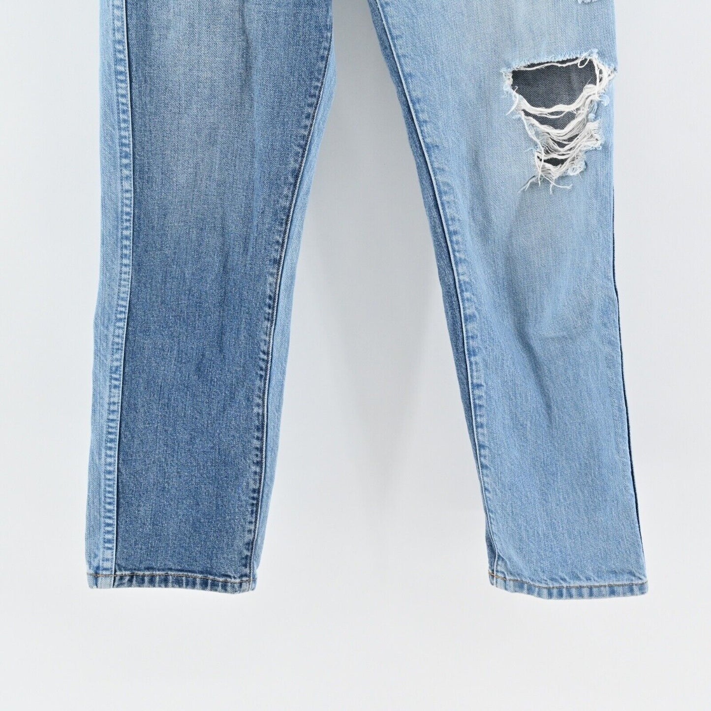 REVICE Jeans Womens Size 27 Color Block Patchwork Distressed High Rise Taper USA