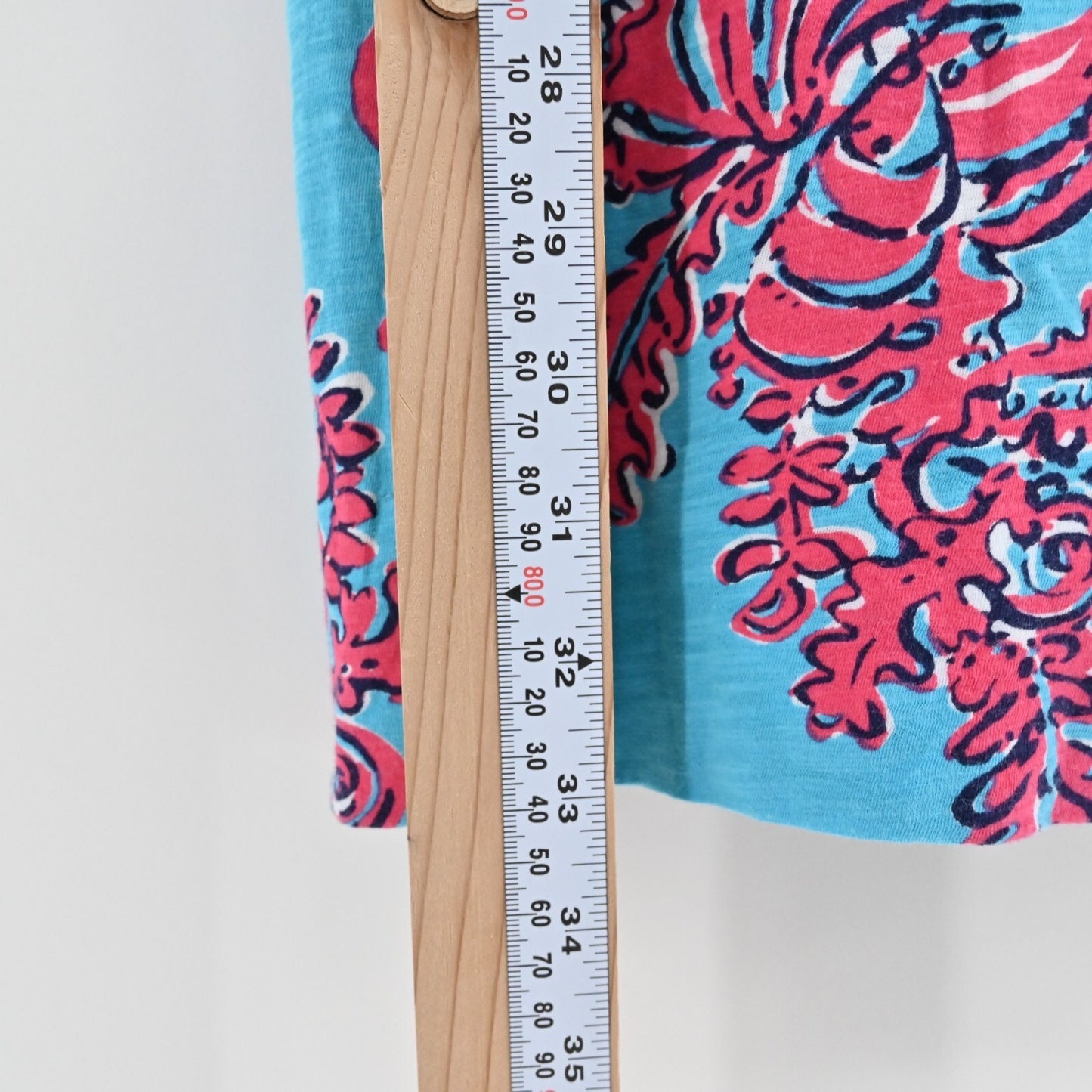 LILLY PULITZER Dress Size S Shore Searulean Blue Rhode Island Reef Sleeveless